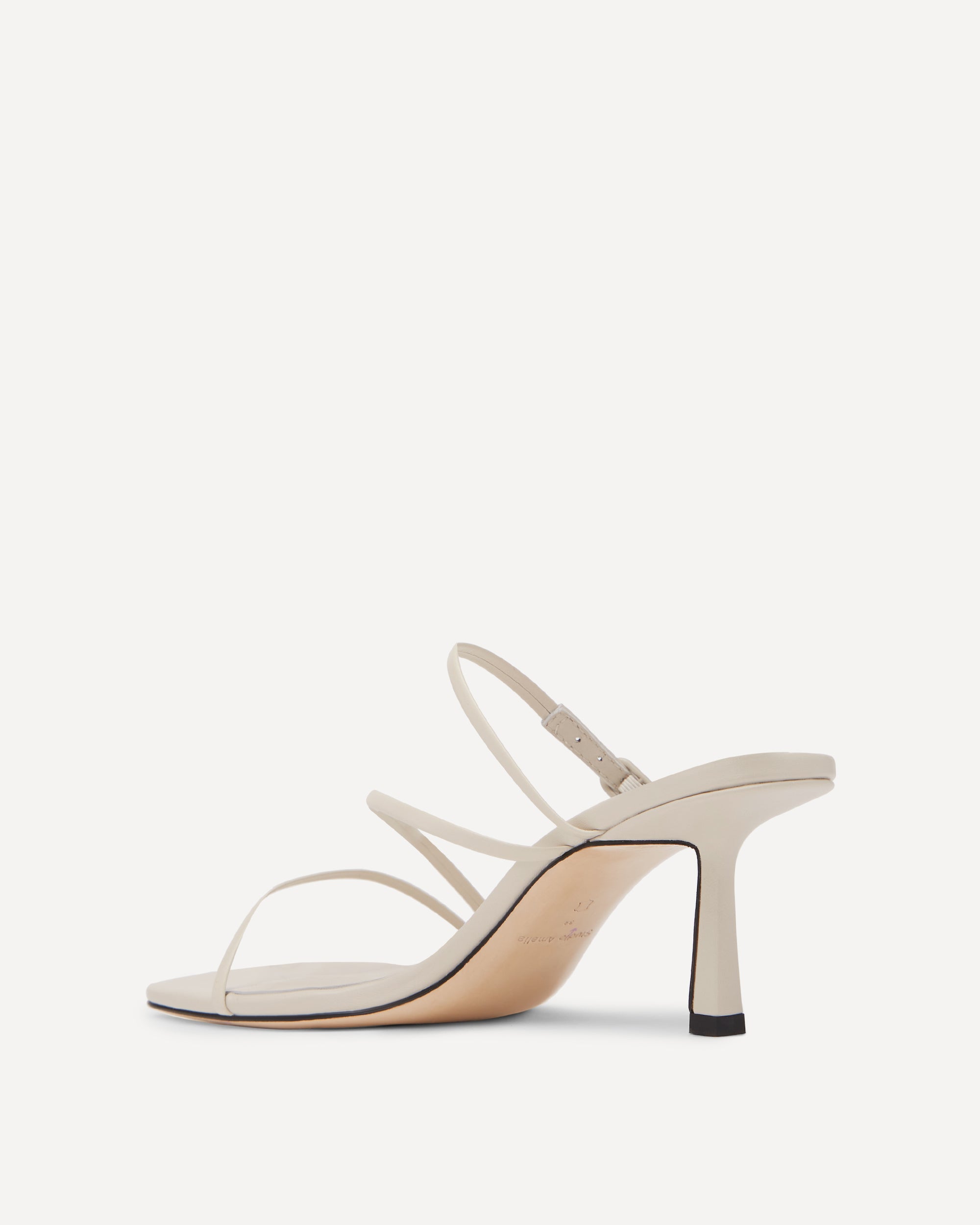 Bias Wrap 70 Heel | Cream