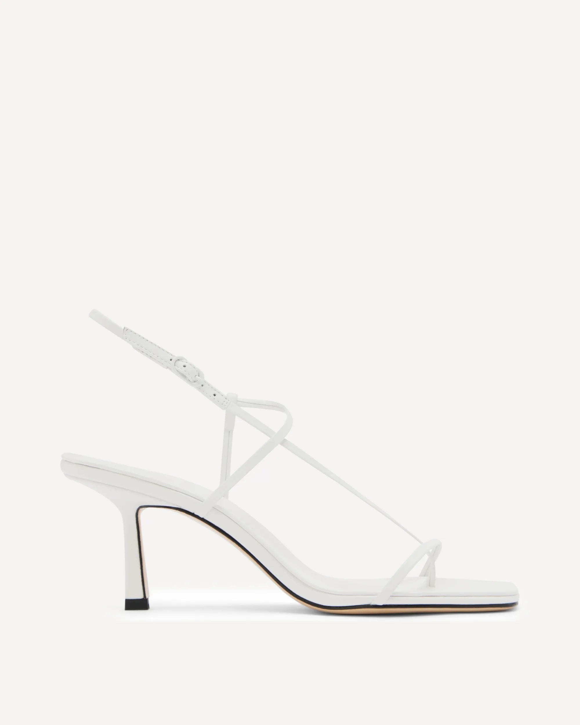 Cross Front 70 Heel | White
