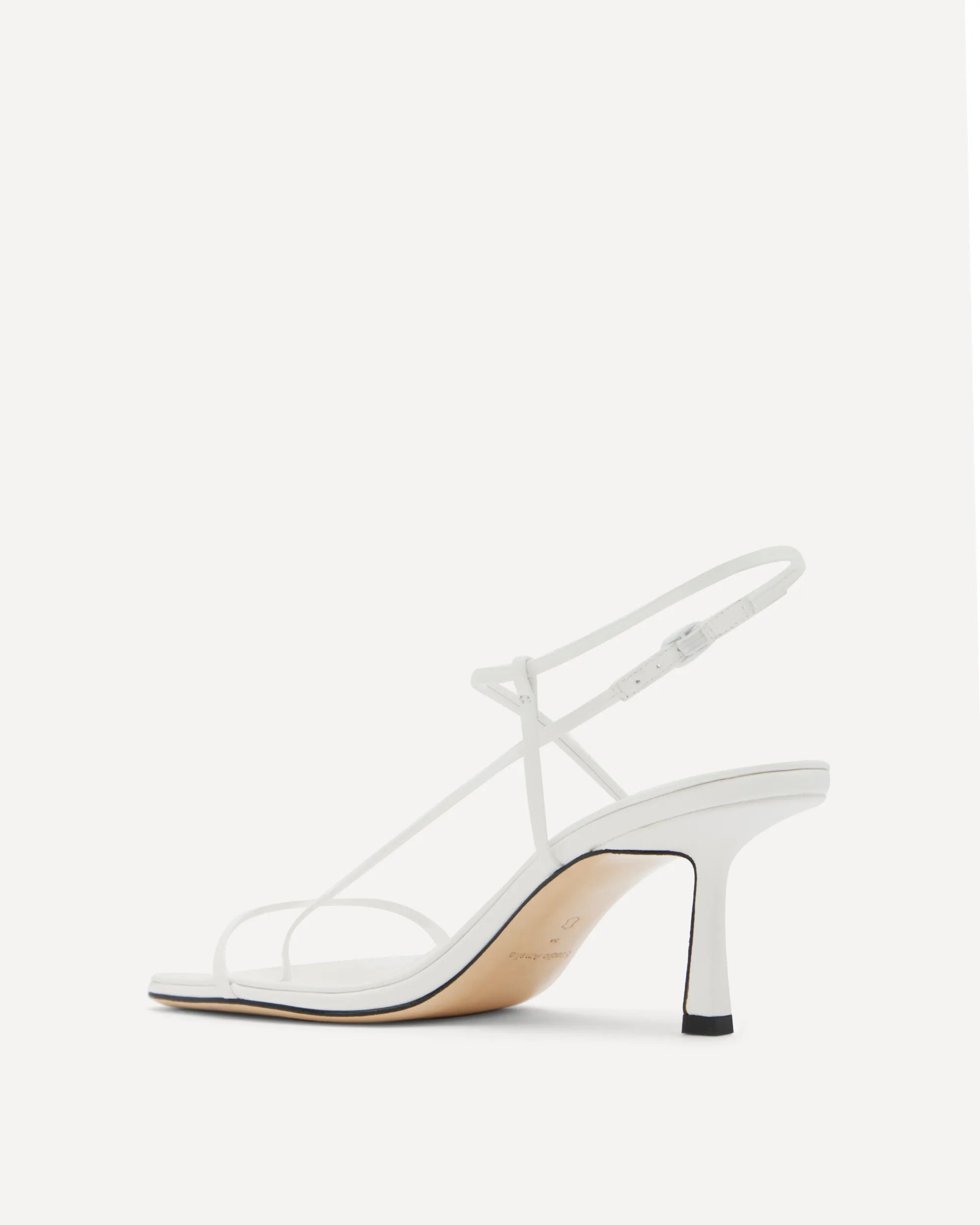 Cross Front 70 Heel | White