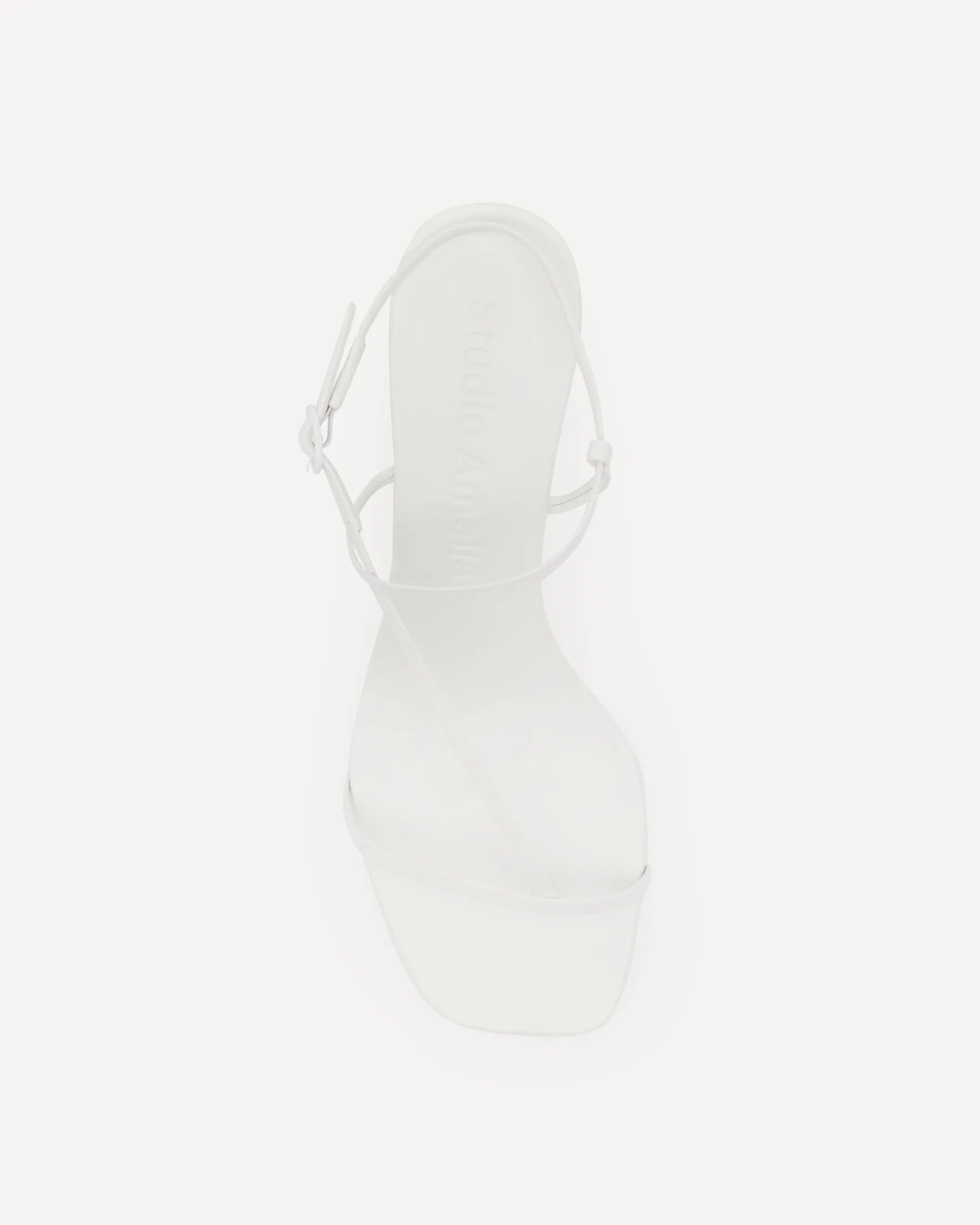 Cross Front 70 Heel | White