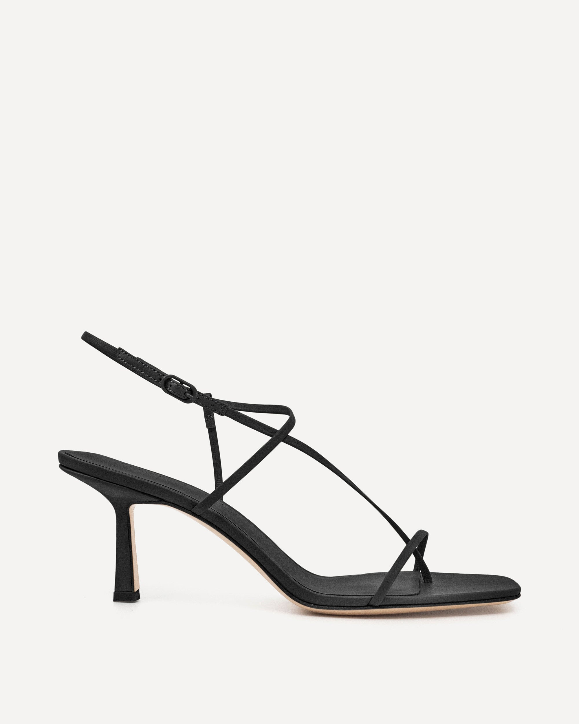 Cross Front Black Heels | Premium Womens Heels By Studio Amelia