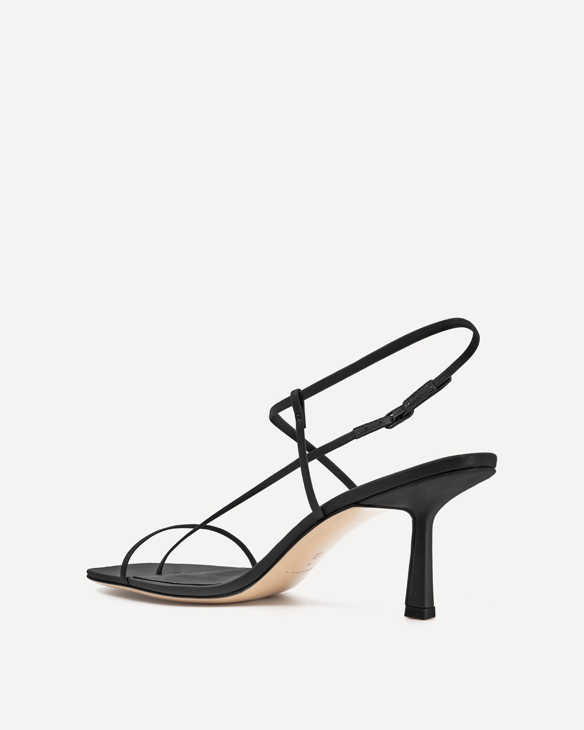 【関税込み】Studio Amelia ブラック Ballet 50 ヒールサンダル BALLET_50_HEEL_BLACK_C_ONLINE_