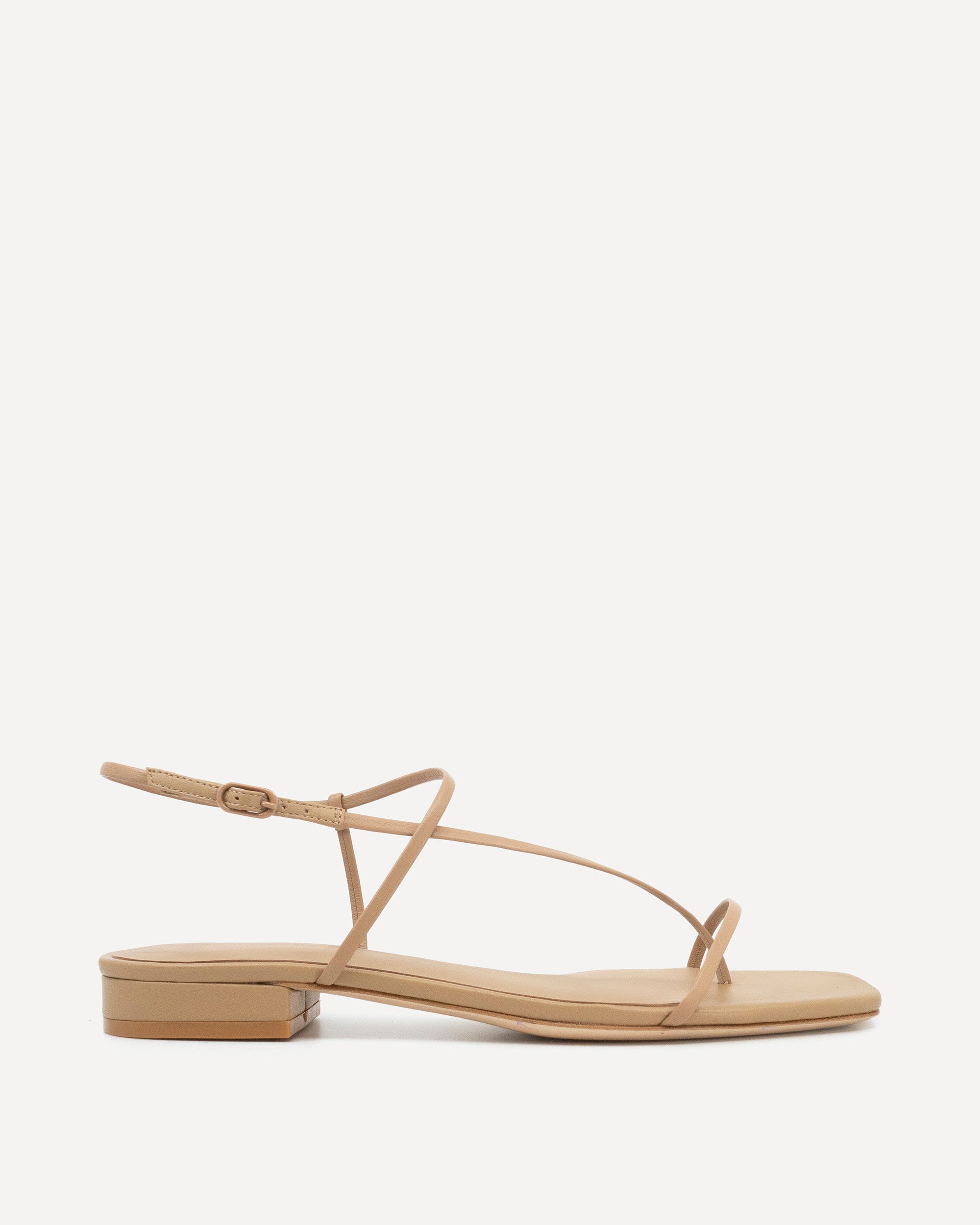 Cross Front Flat | Beige