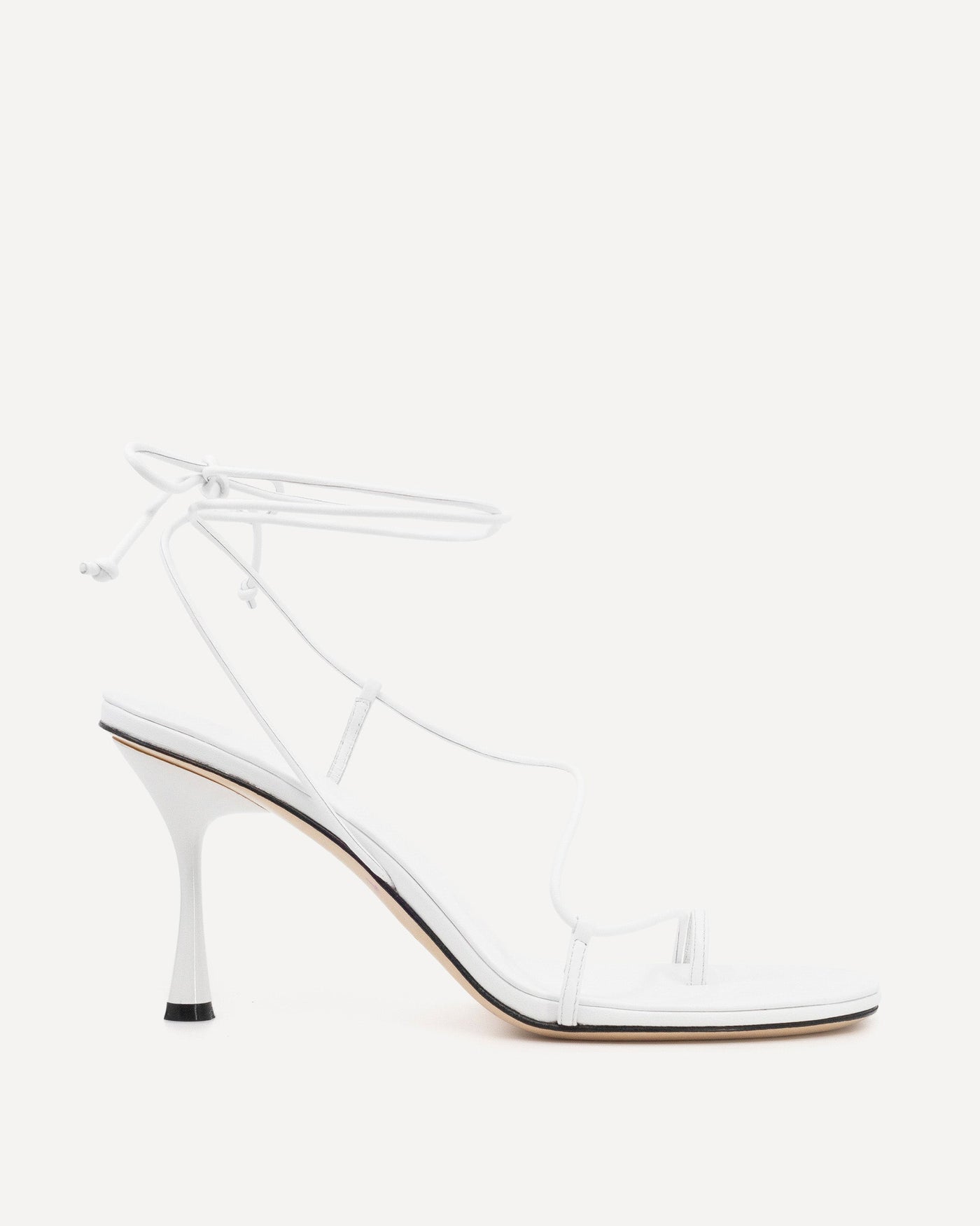 Emily Wrap 90 Heel | White