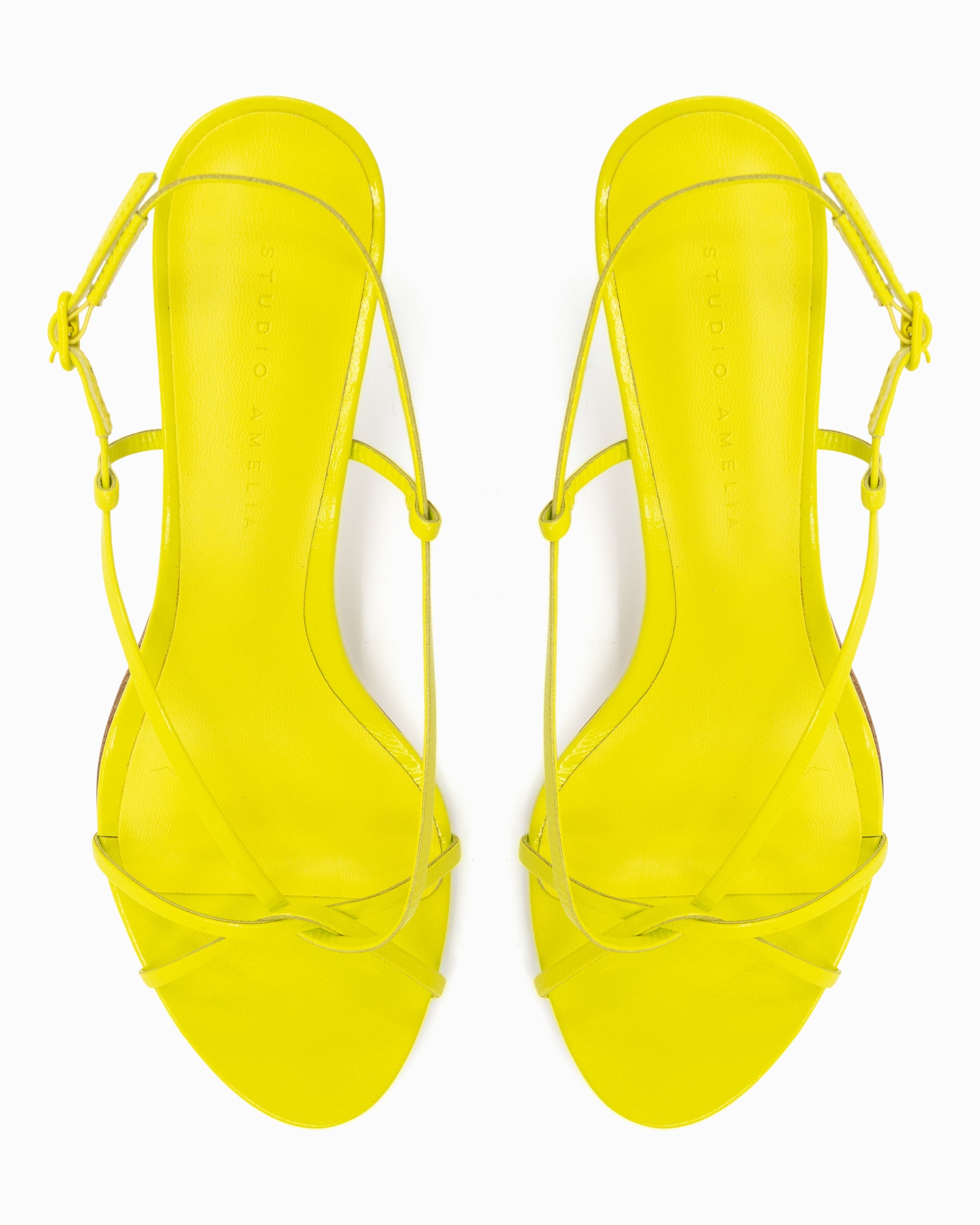 Entwined 70 Heel | Acid Yellow