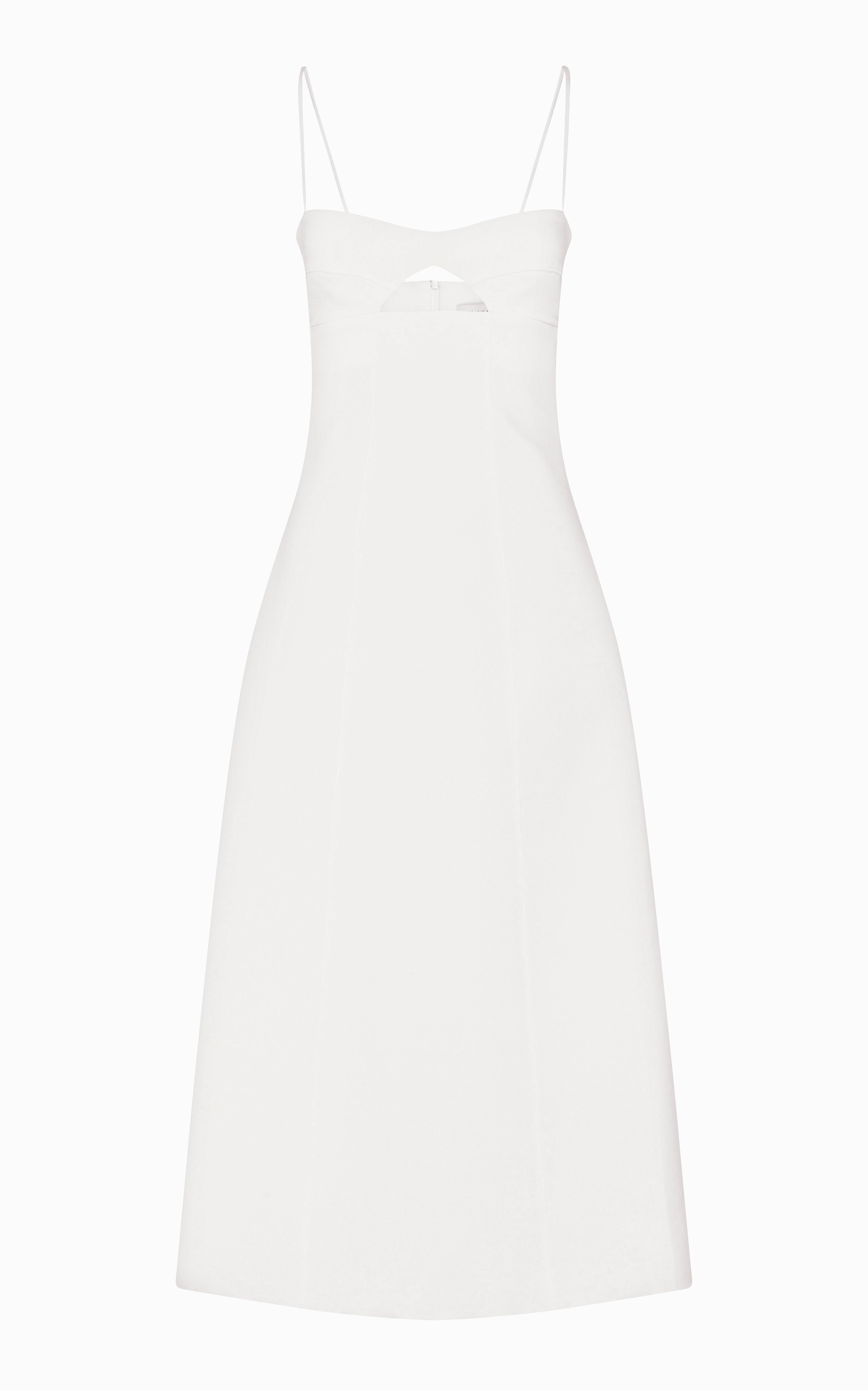 Ether Cutout Midi Dress | Ivory
