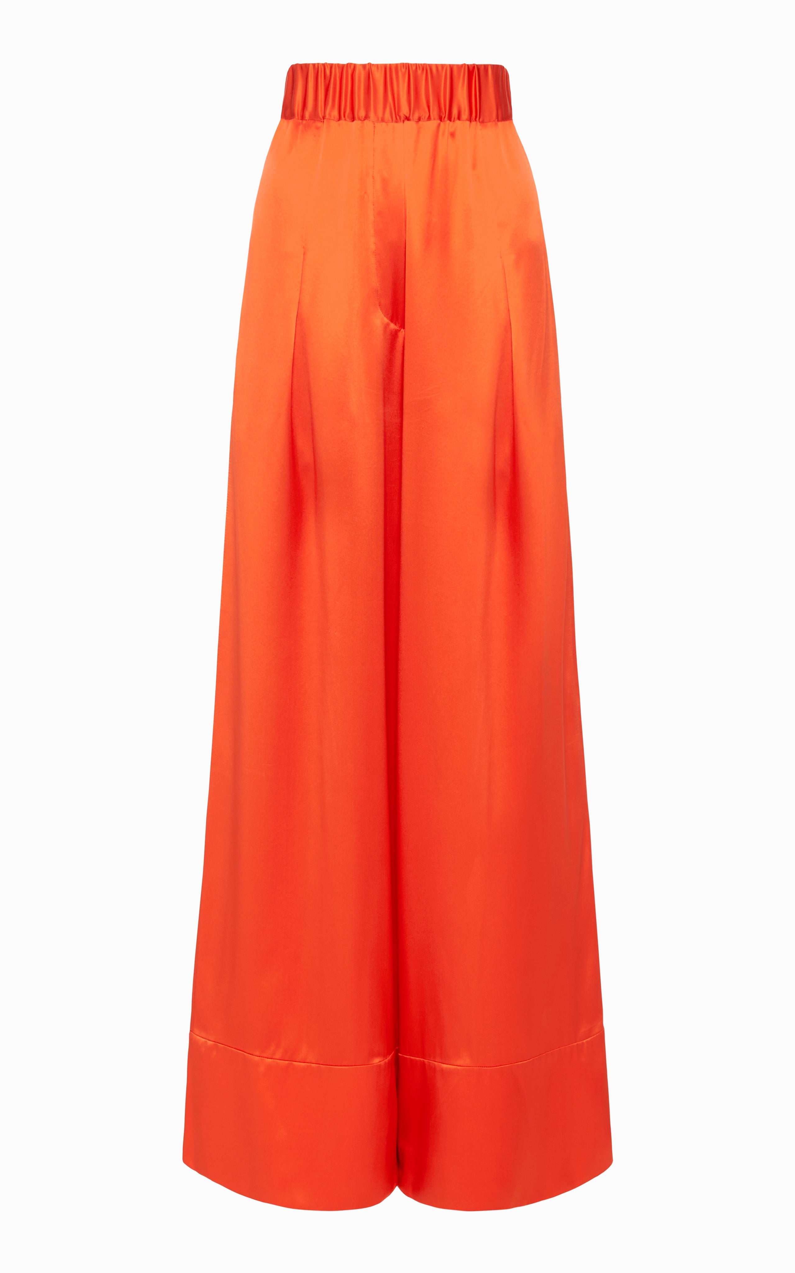 Fluid Palazzo Pant | Lobster Silk