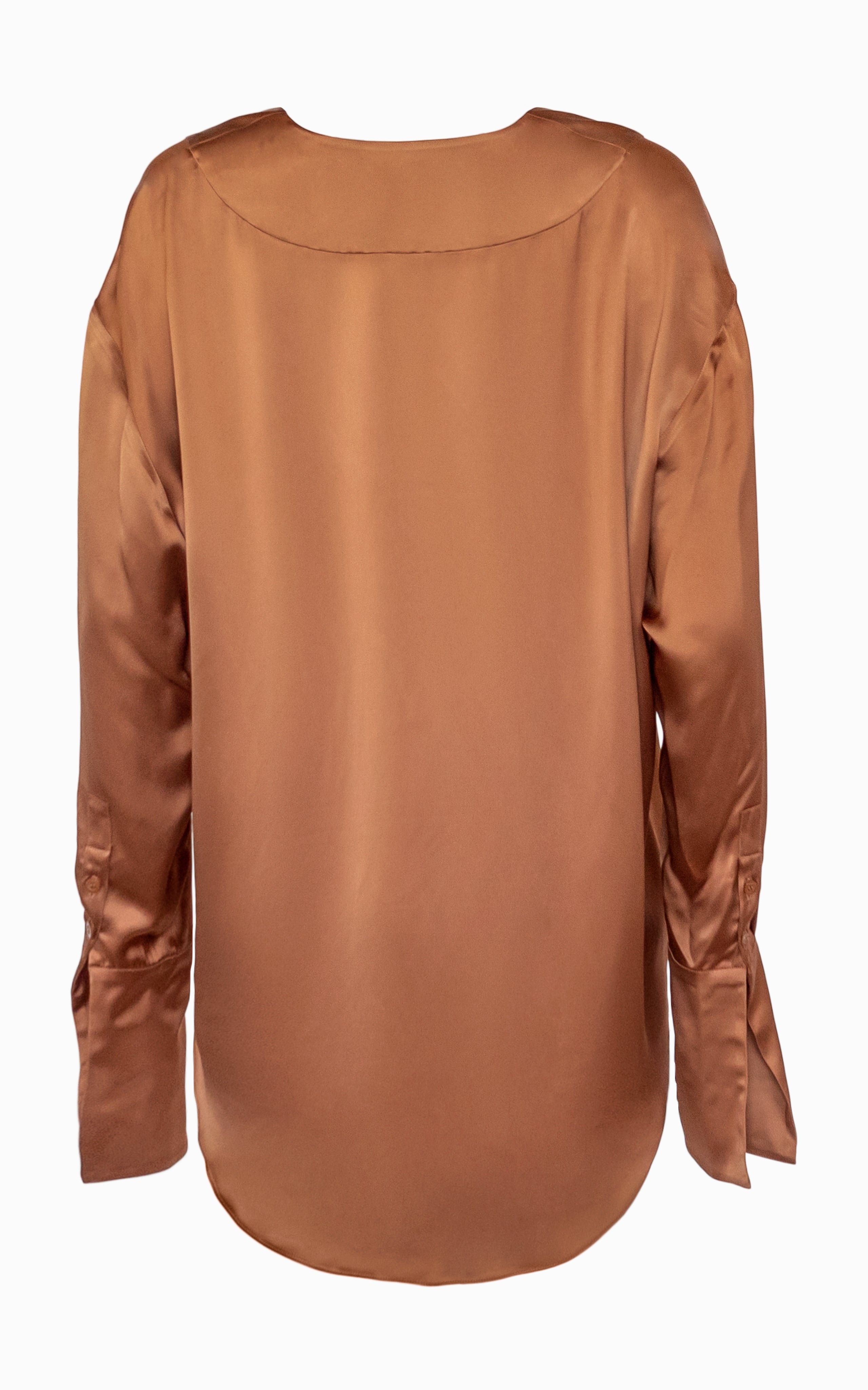Flux Deep V Blouse | Caramel