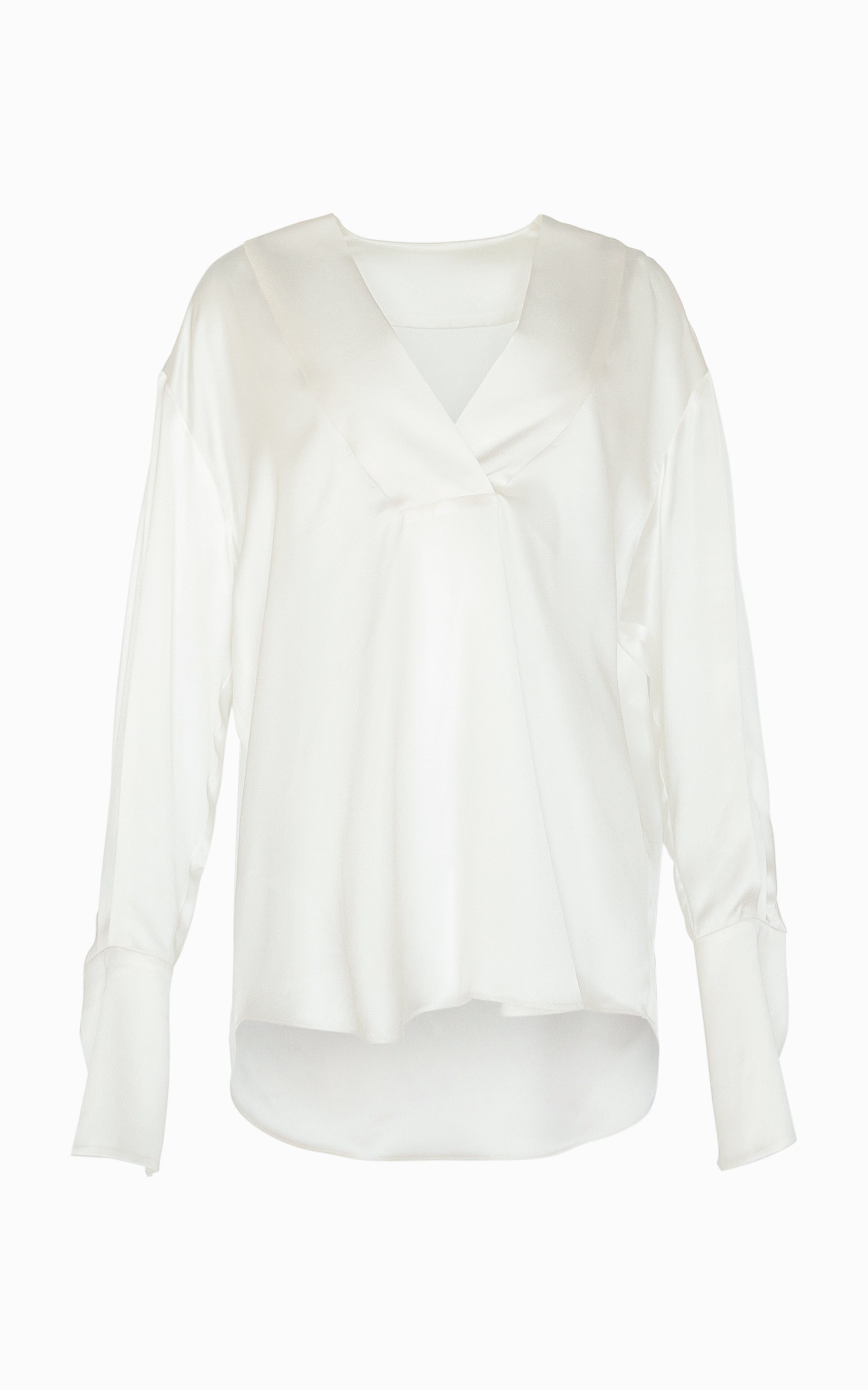 Flux Deep V Blouse | Ivory