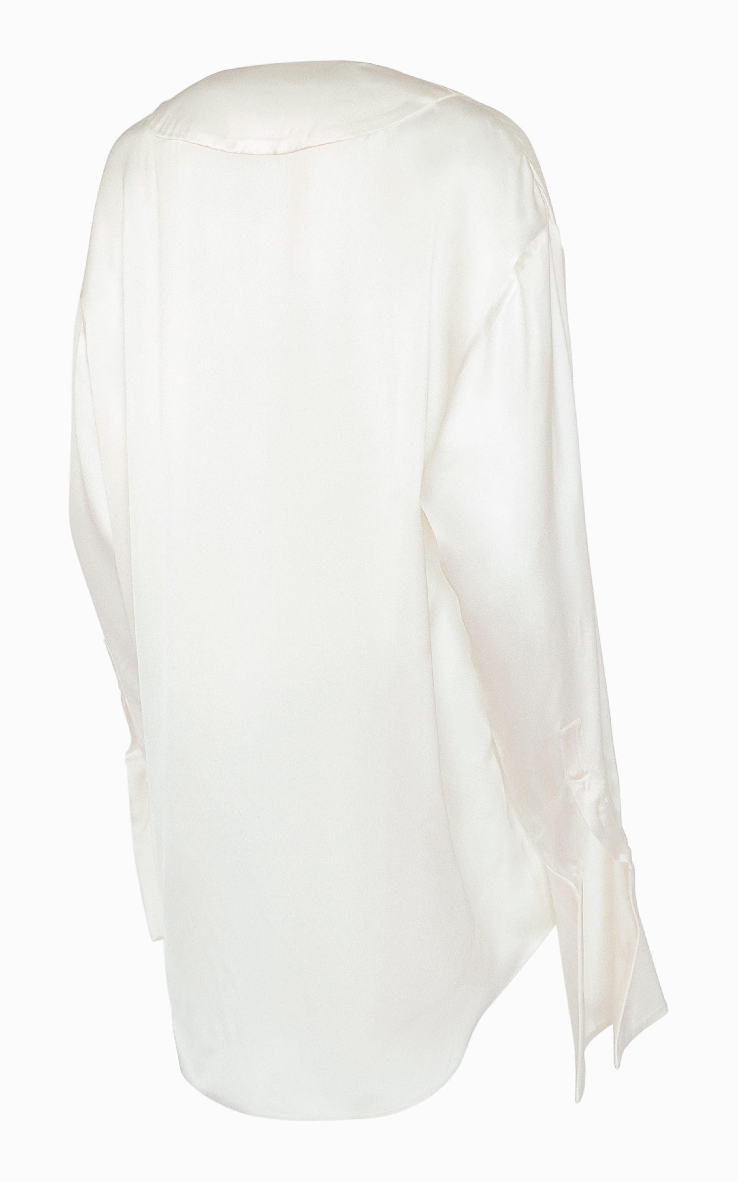 Flux Deep V Blouse | Ivory