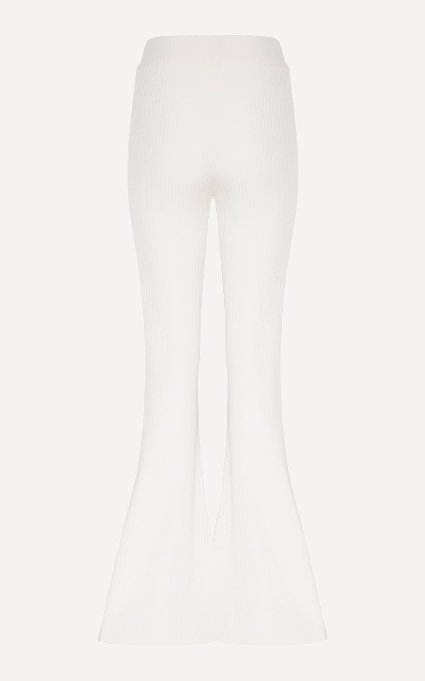 Giza Rib Flare Pant | Ivory