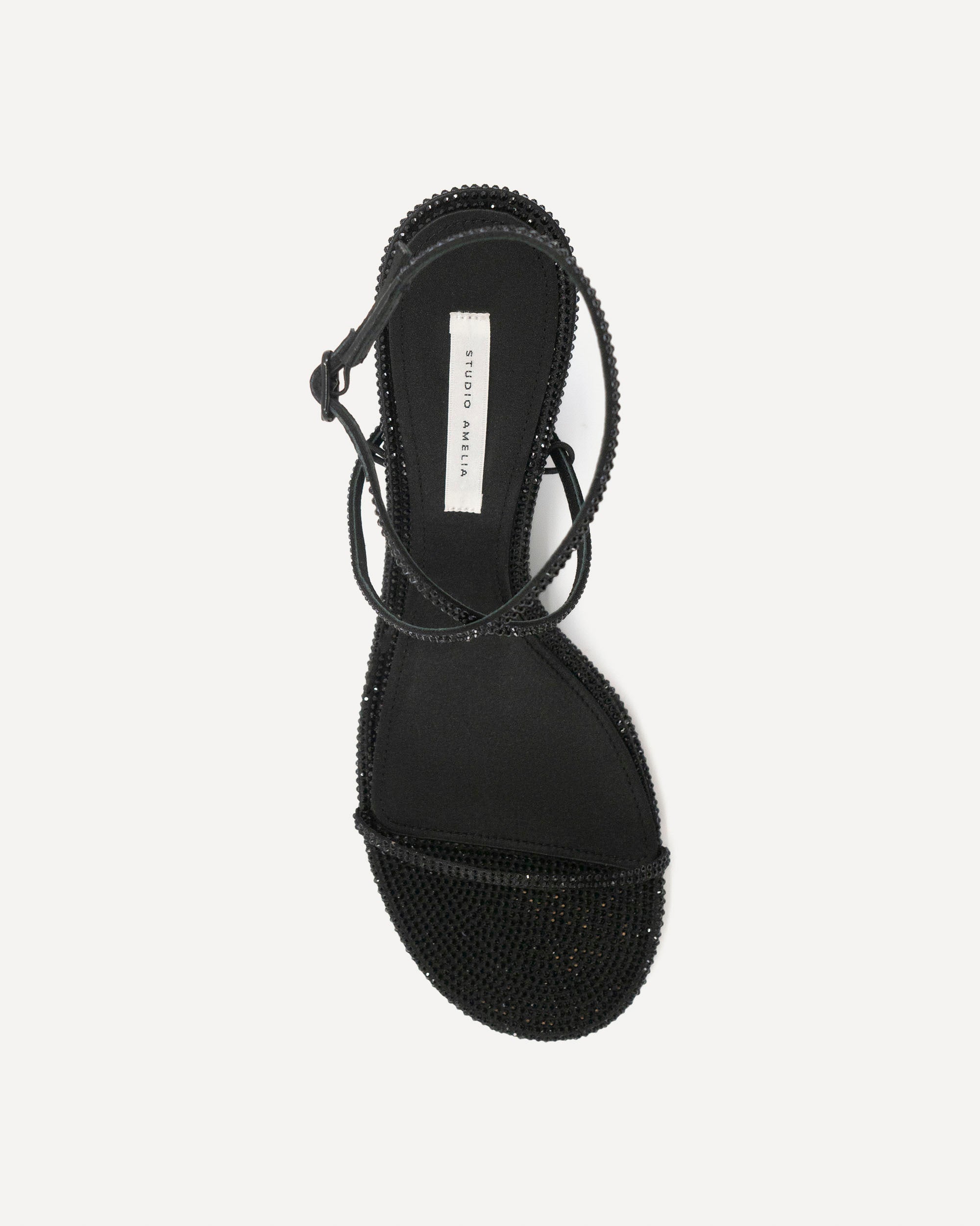 Halter 90 Wedge | Black Diamante