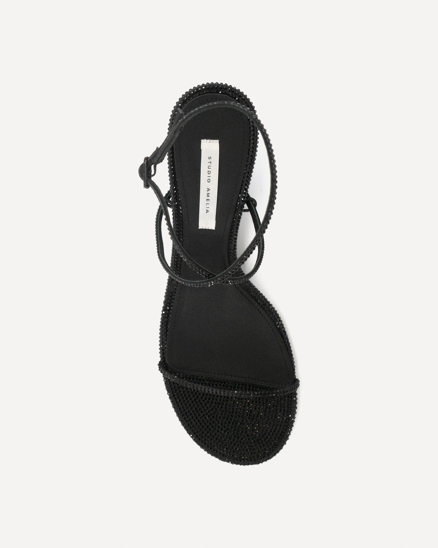 Halter 90 Wedge | Black Diamante