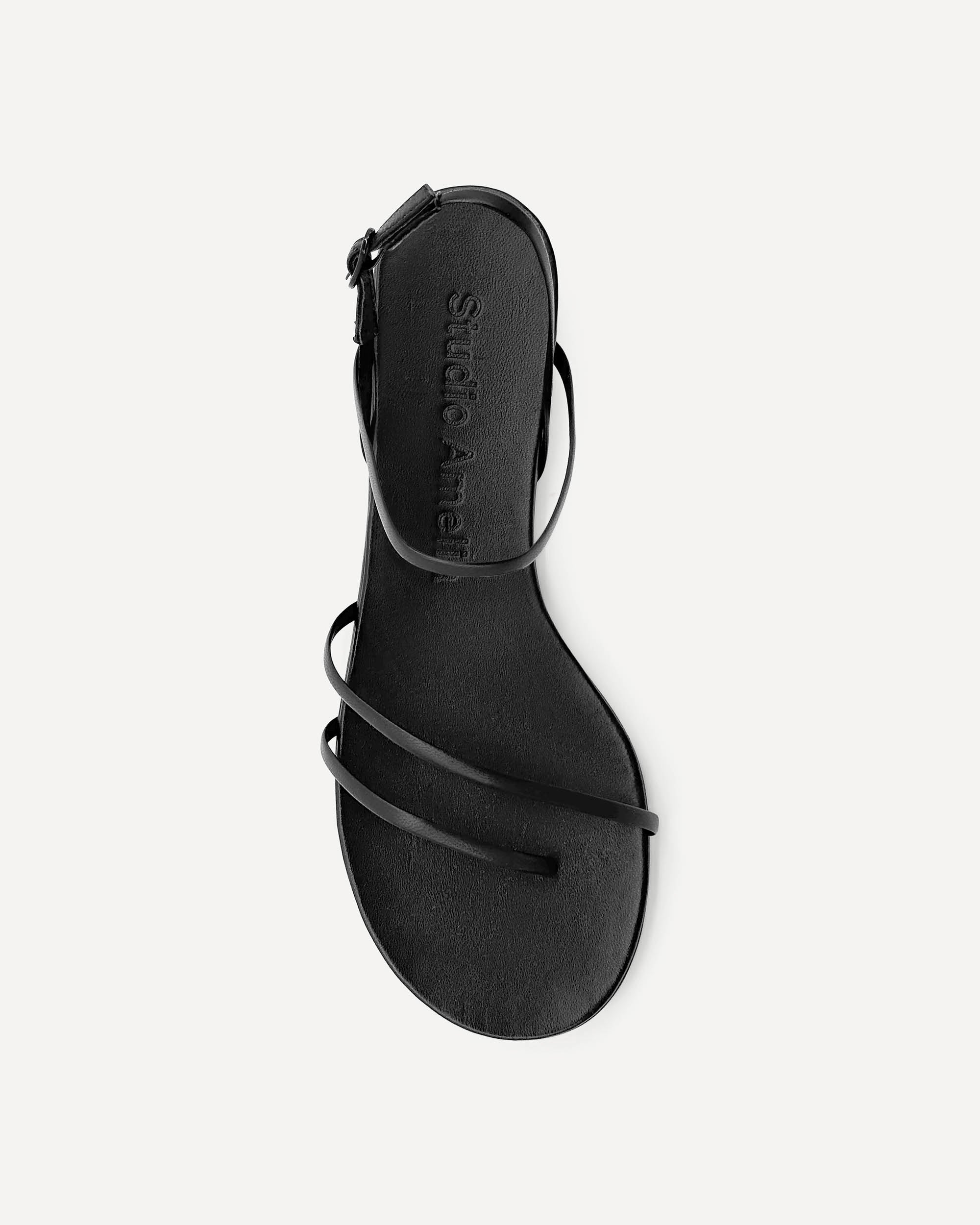 Helix Flat Sandal | Black