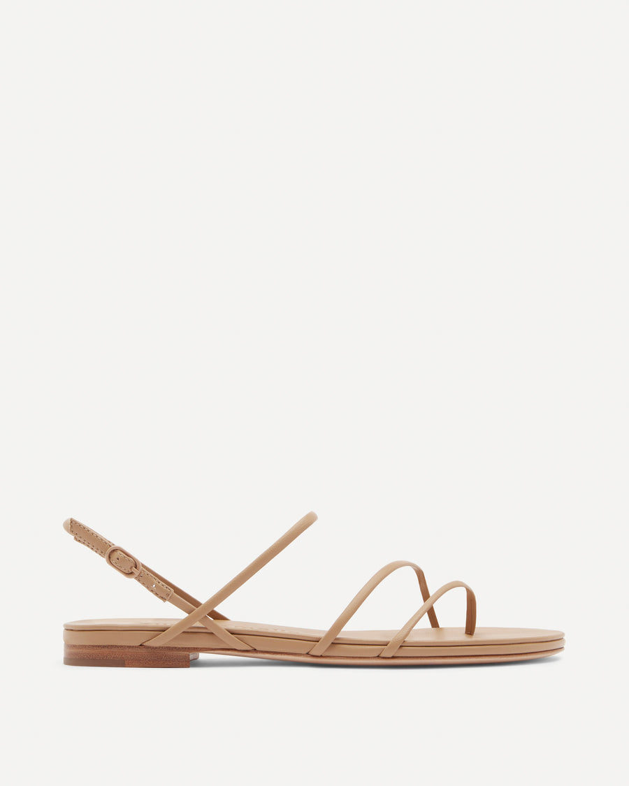 Helix Flat Sandal | Beige