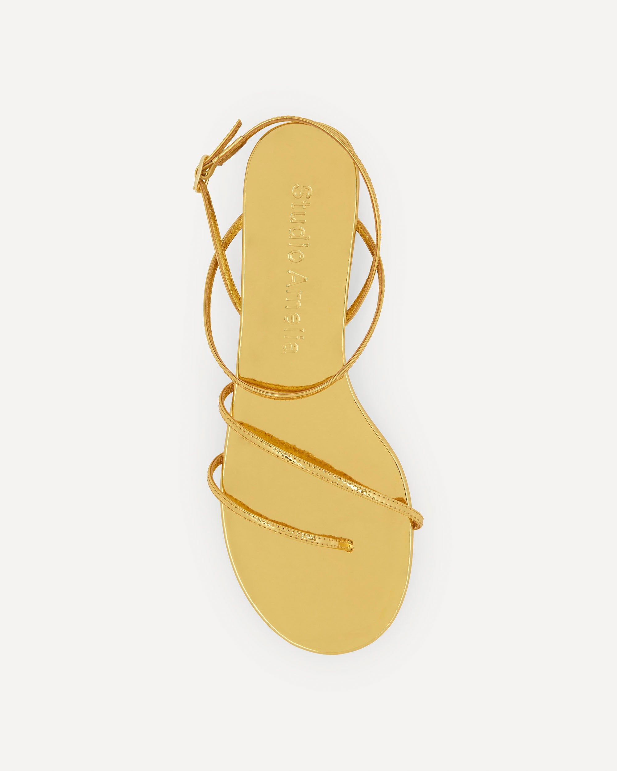 Helix Flat Sandal | Gold