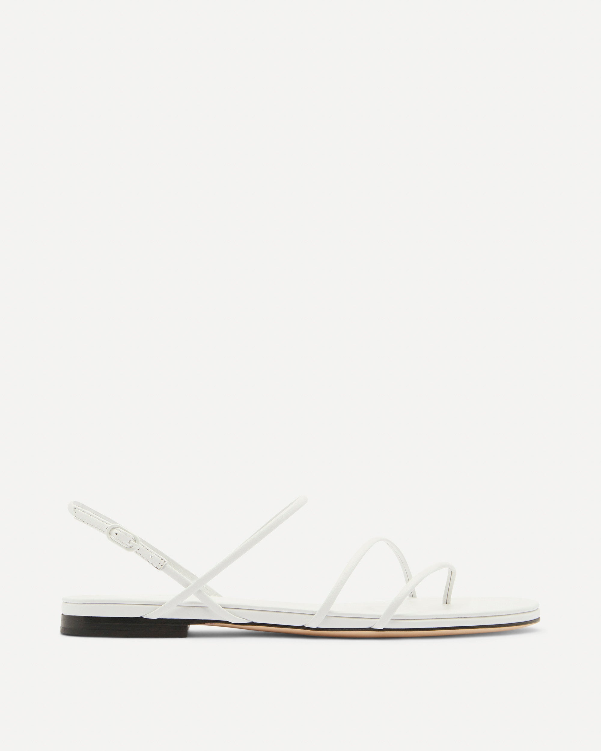 Helix Flat Sandal | White