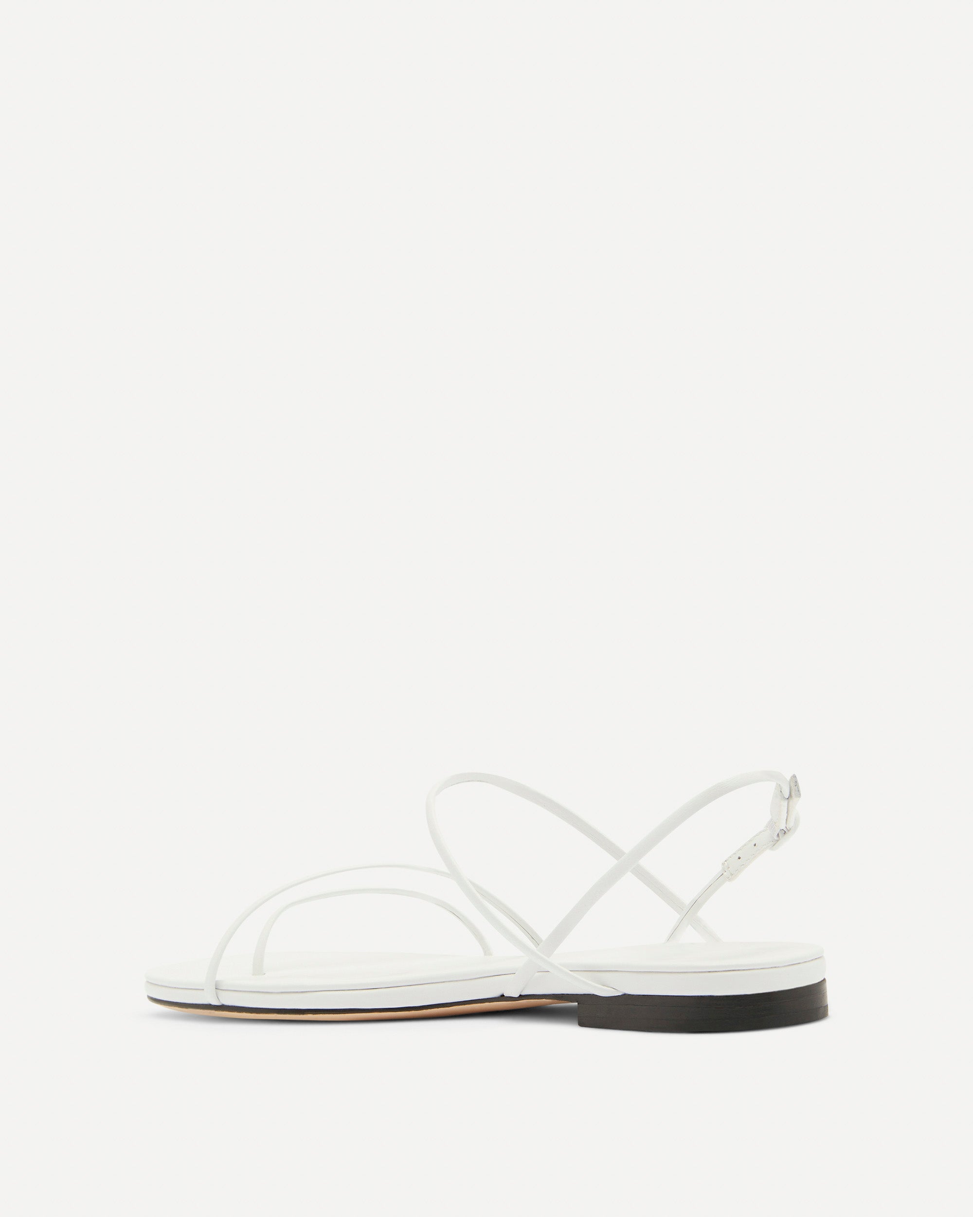 Helix Flat Sandal | White