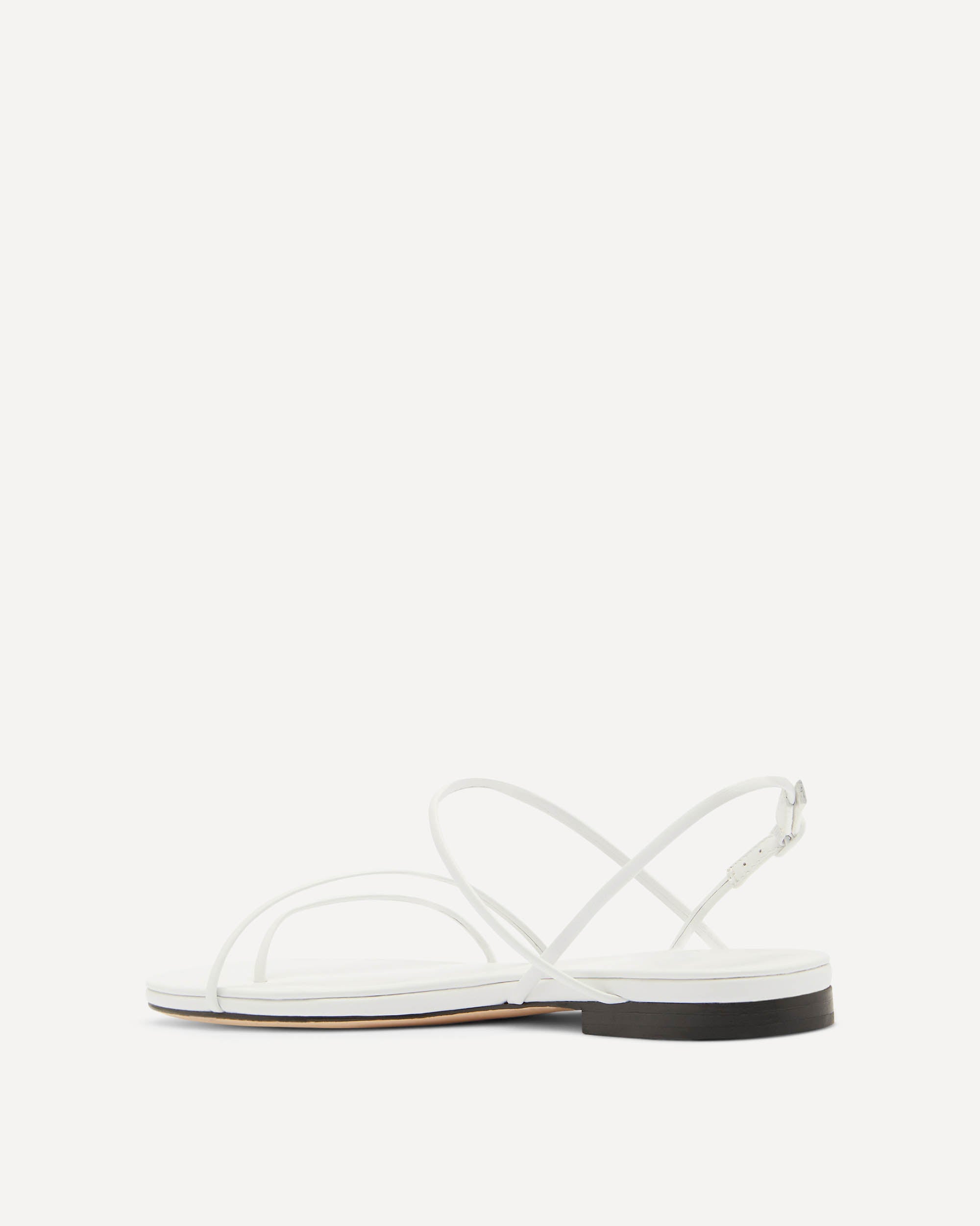 Helix Flat Sandal | White