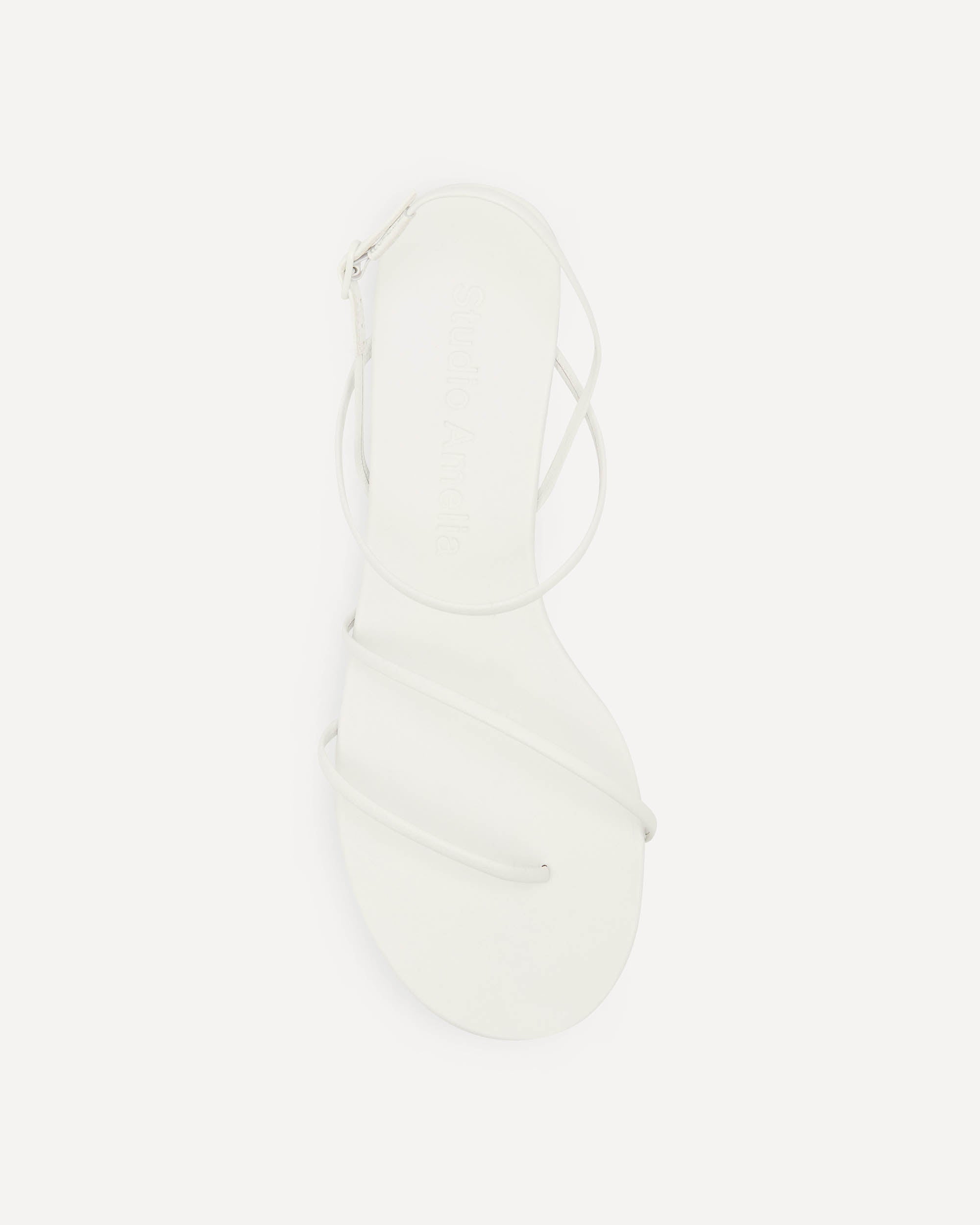 Helix Flat Sandal | White