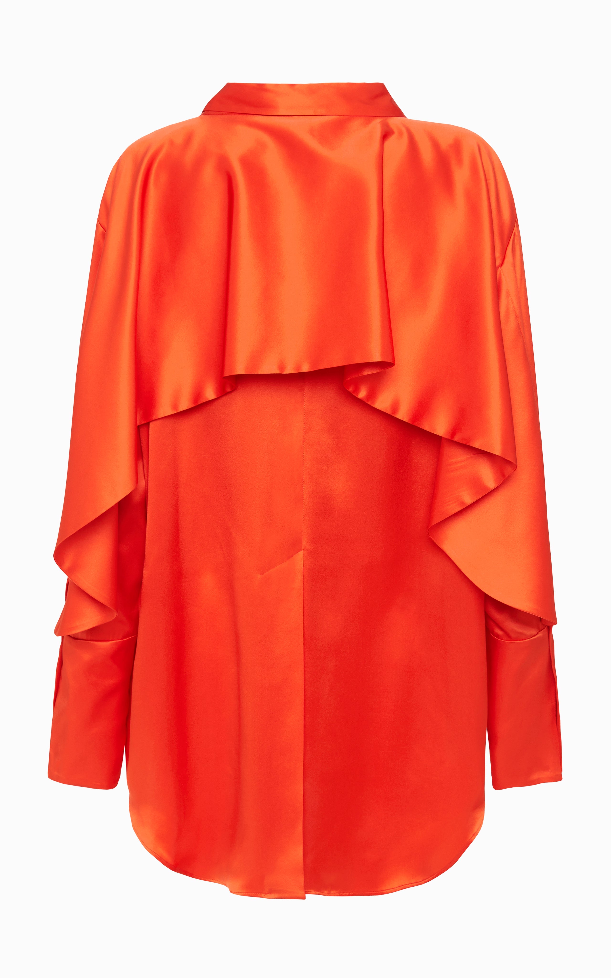 Magma Draped Back Shirt | Lobster Silk