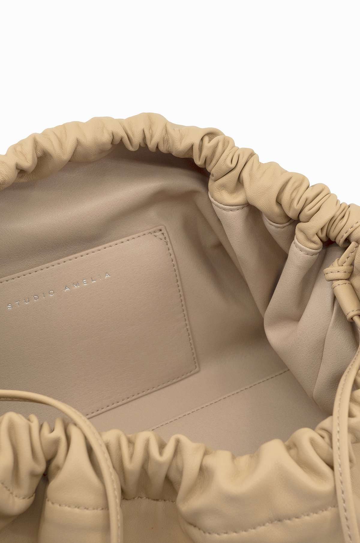 Maxi Drawstring Bag | Beige