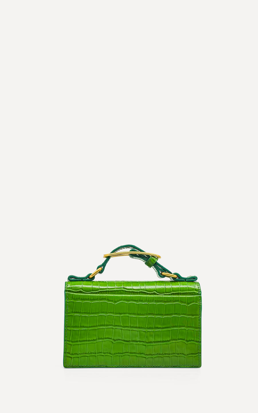 Audrey Mini Clutch | Sage Crocodile