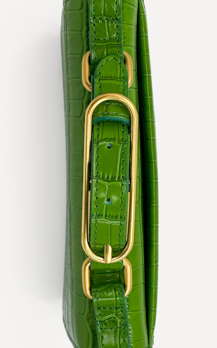 Audrey Mini Clutch | Sage Crocodile