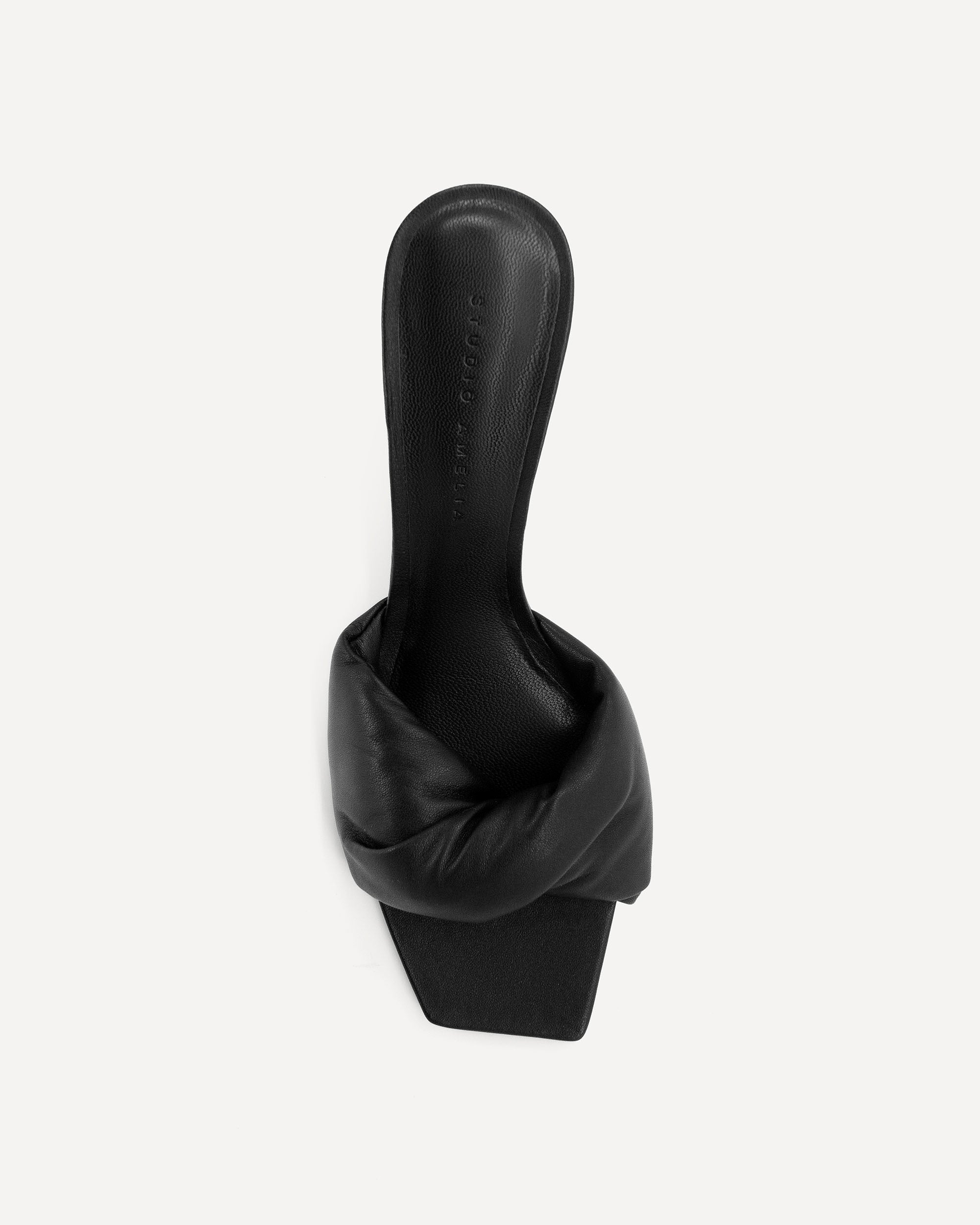 Twisted Front 70 Heel | Black