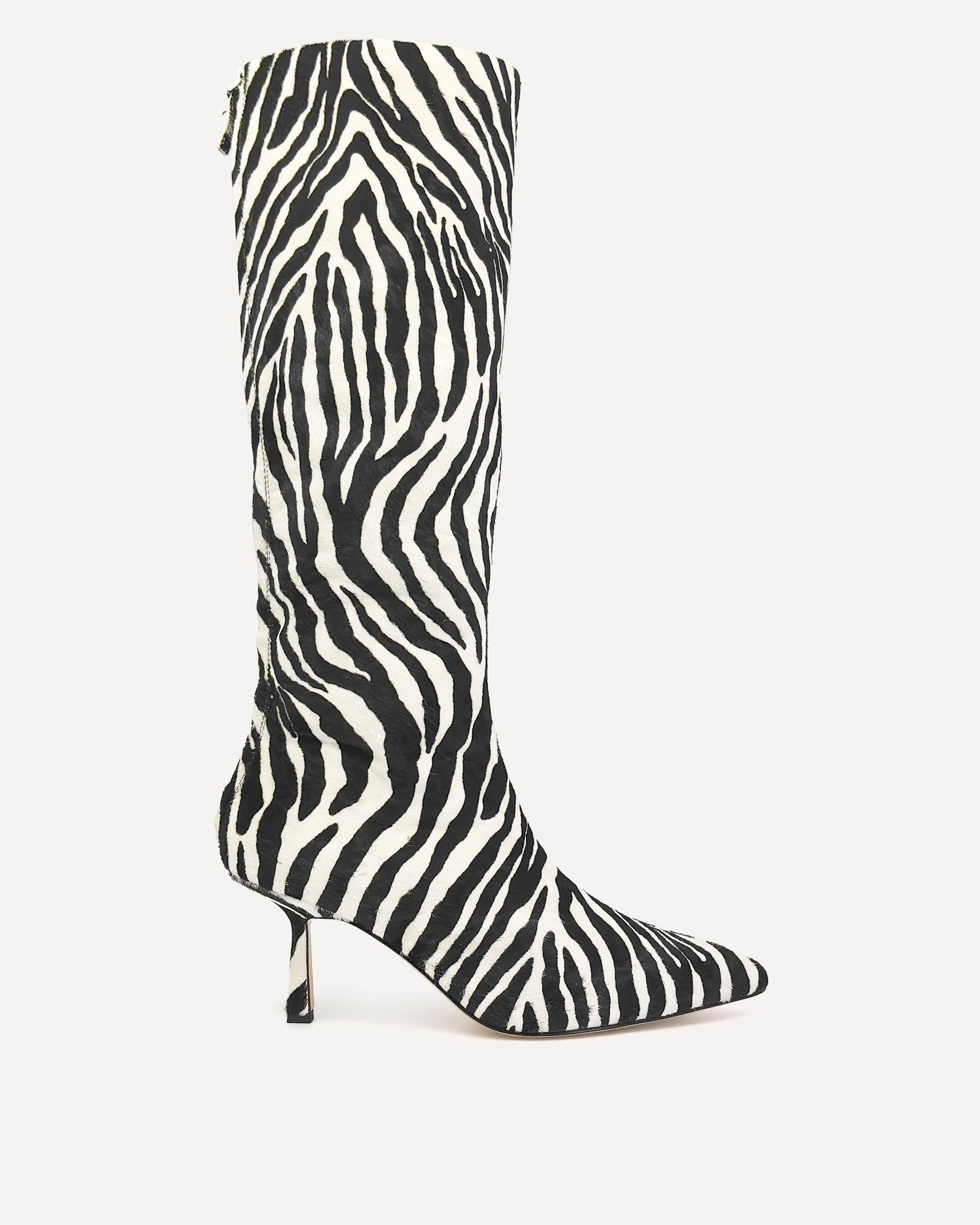 Petra Calf Boot | Zebra