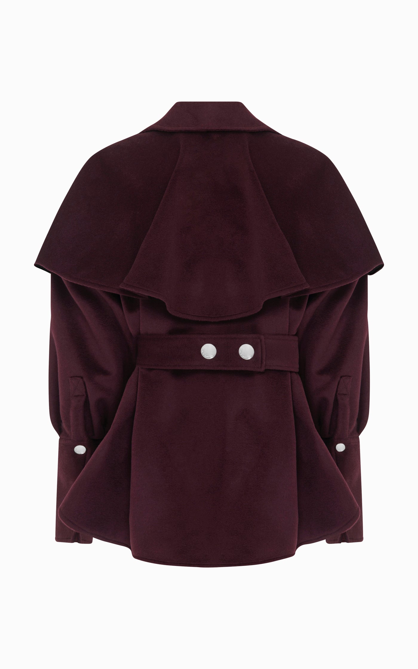 Phantom Cape Shirt Jacket | Aubergine - SAMPLE