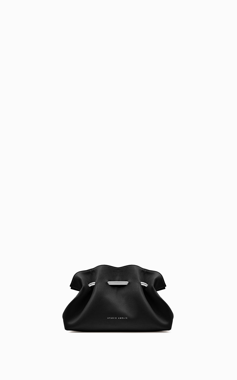Pierced Mini Pouch Bag | Black