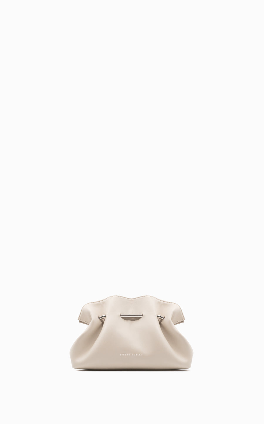 Pierced Mini Pouch Bag | Stone