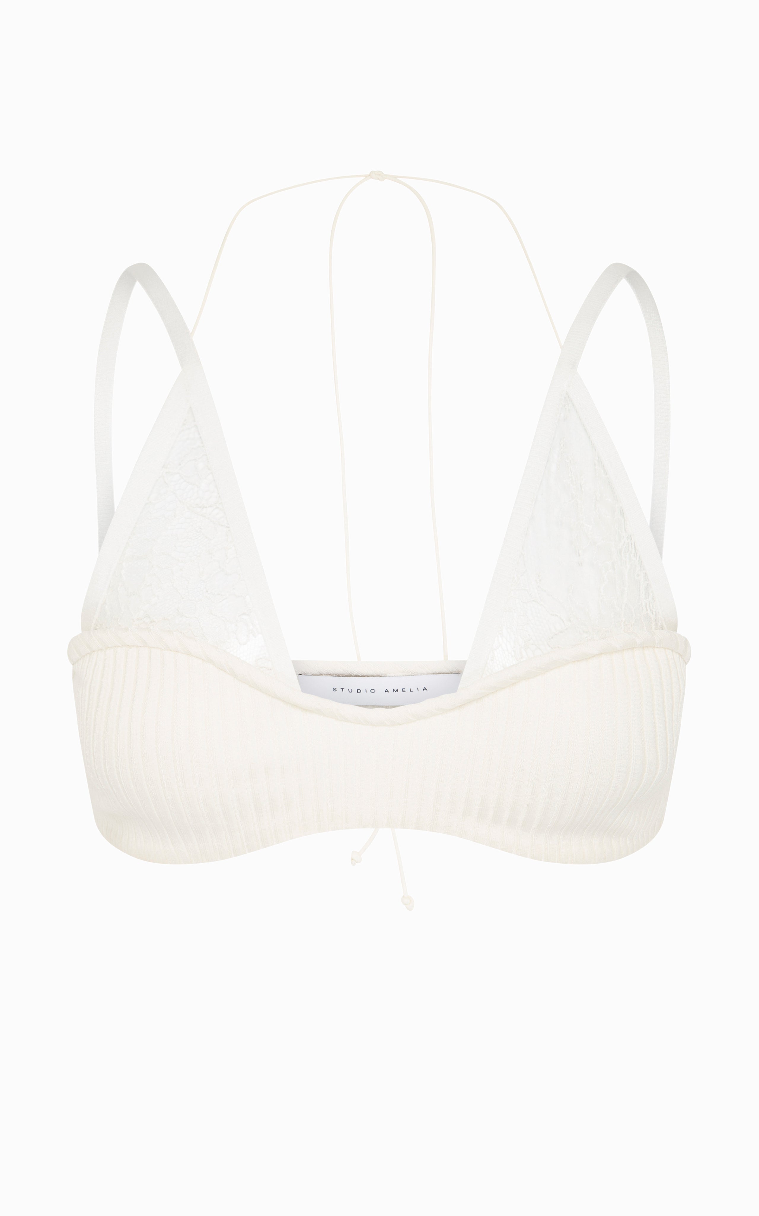 Pluto Rib Bralette | Ivory