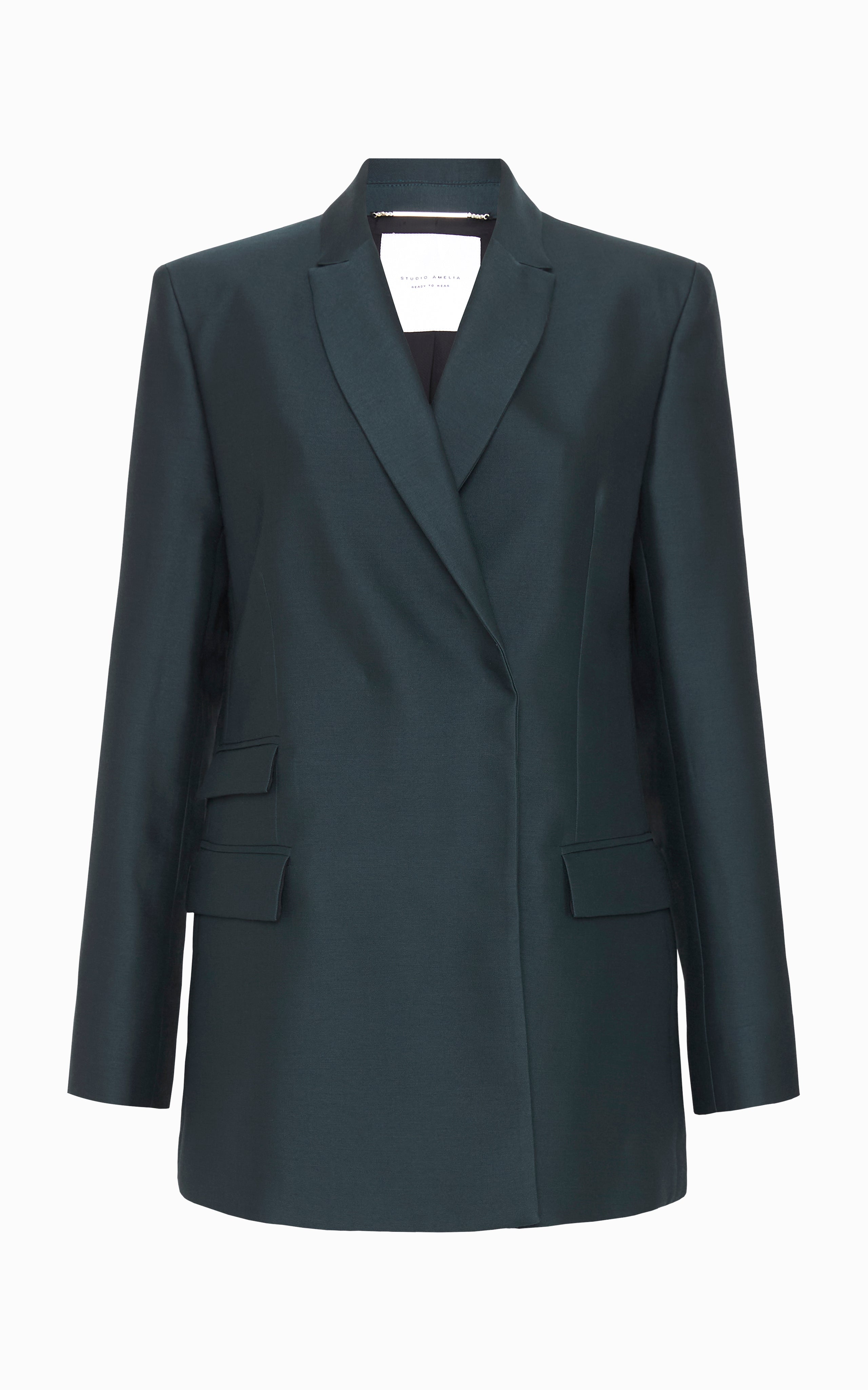Poseidon Boxy Blazer | Seagrass