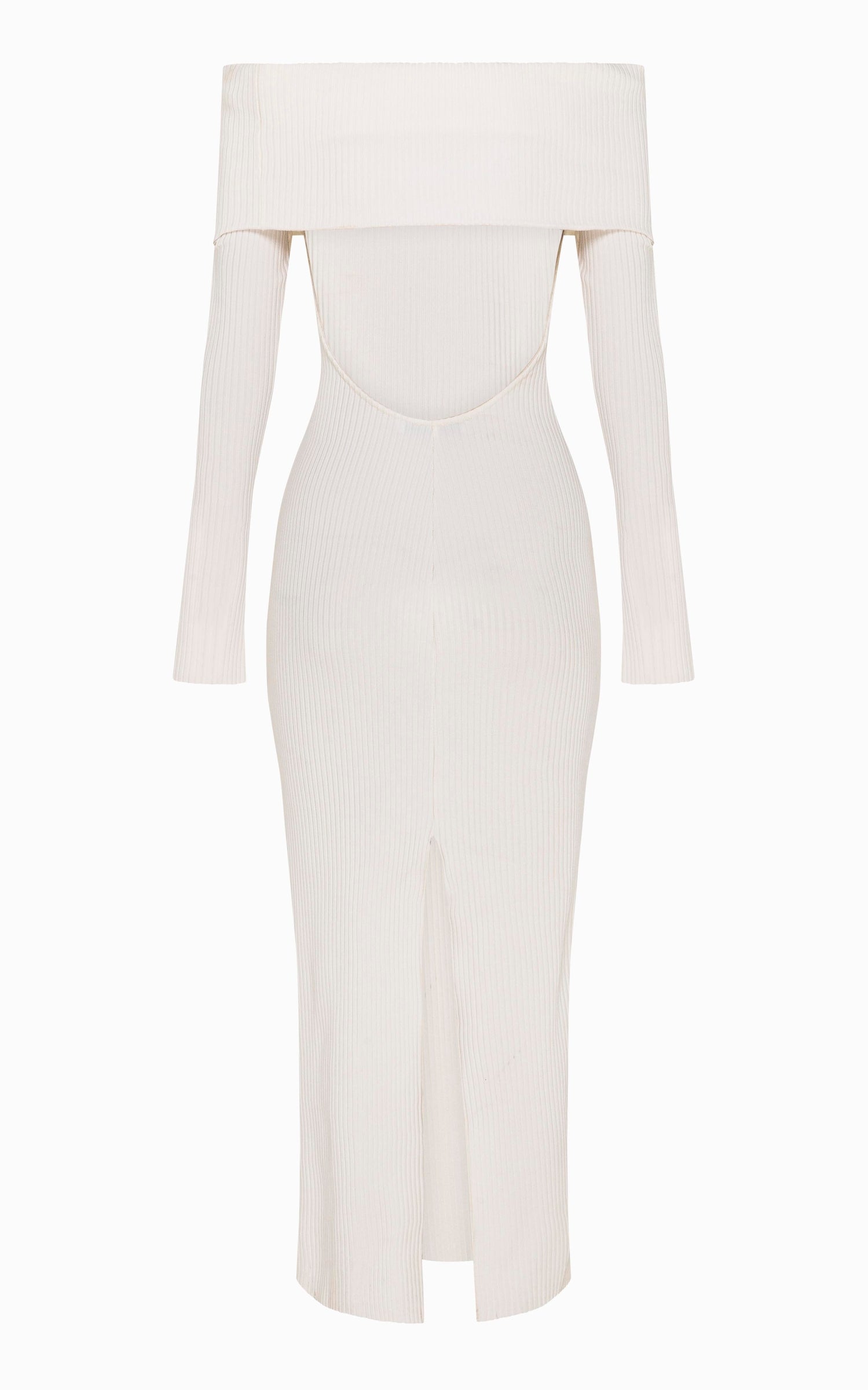 Ravine Rib Midi Dress | Ivory