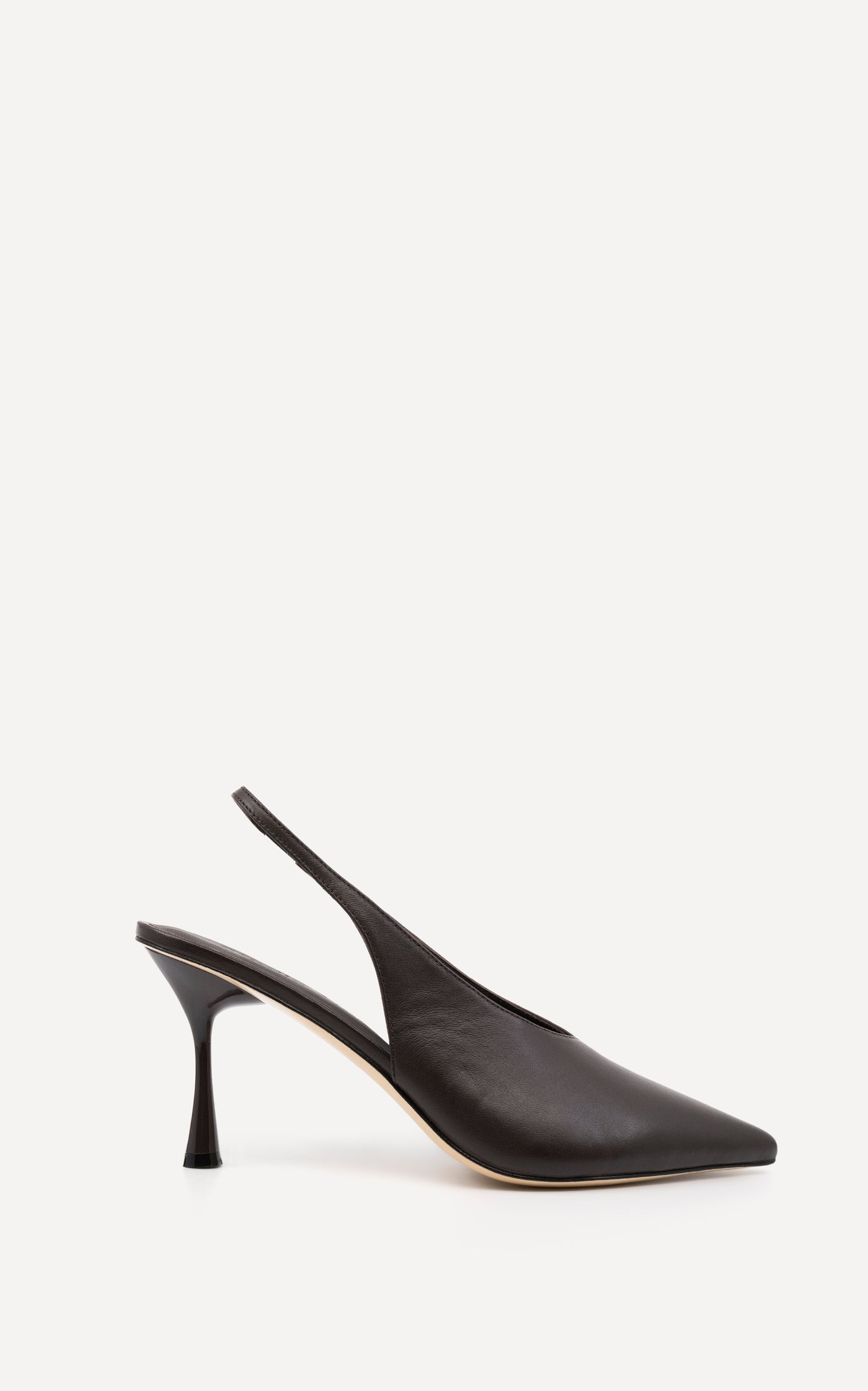 Razor Slingback 90 Heel | Chocolate