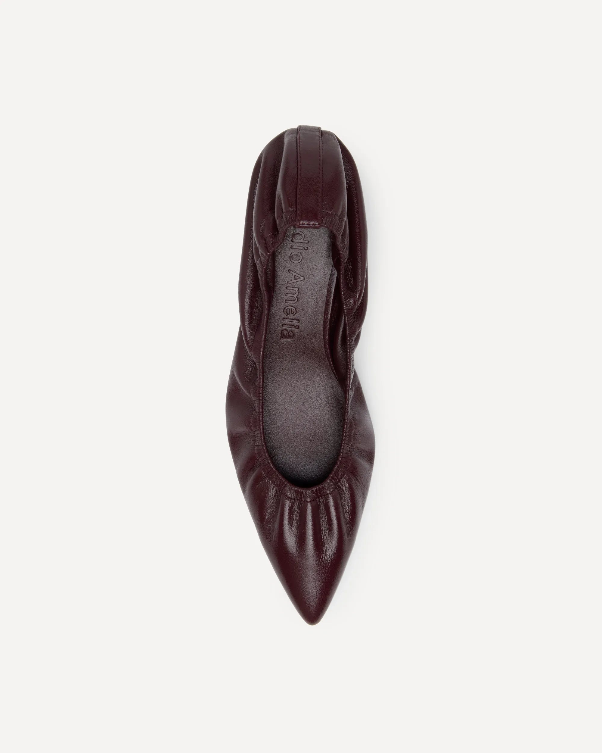 burgundy pointed pumps 