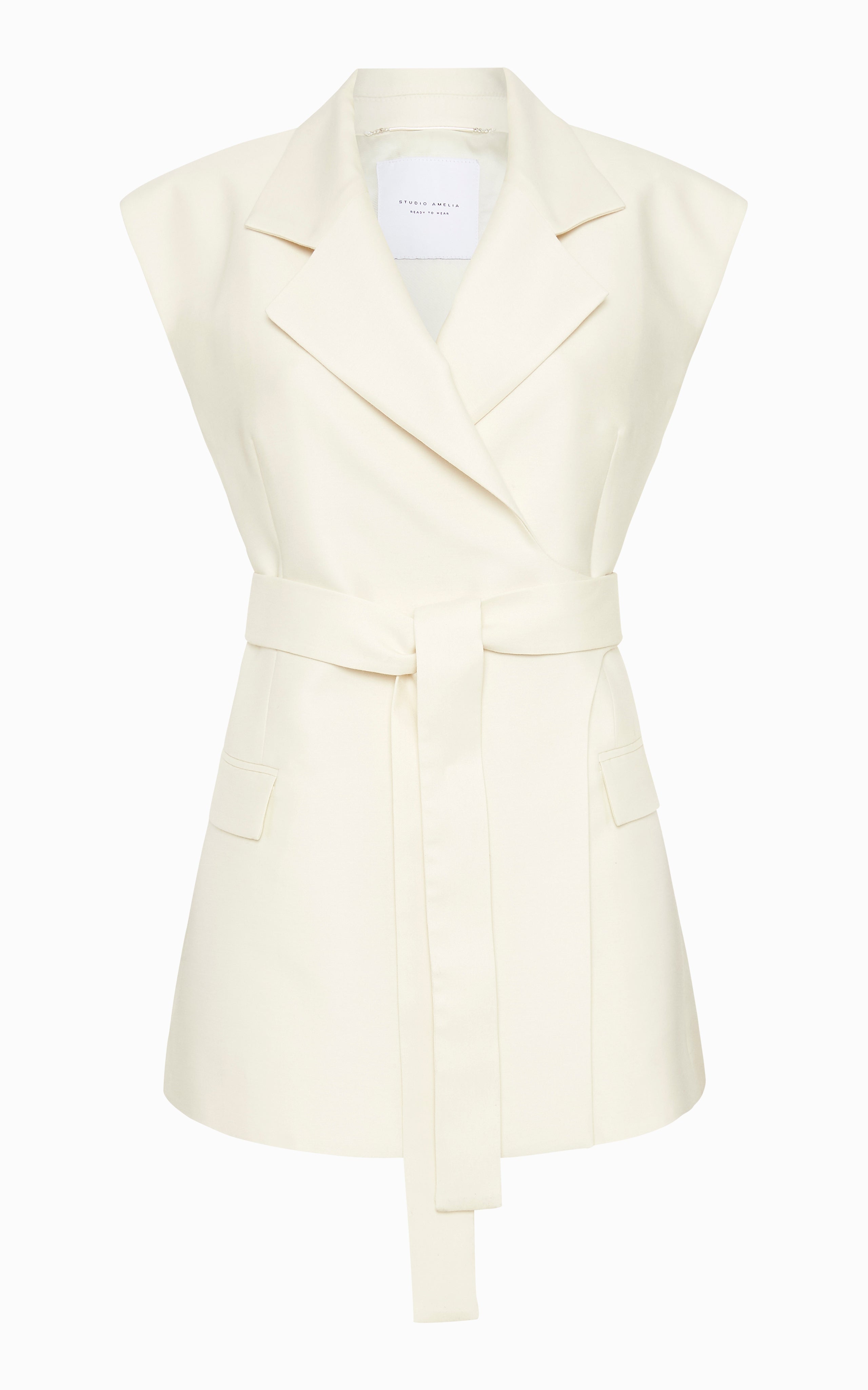 Amphitrite Wrap Waistcoat | Ivory