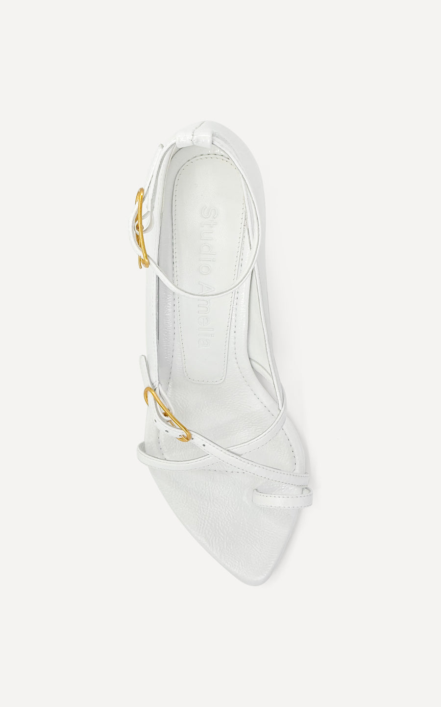 Sabrina 50 Sandal | White