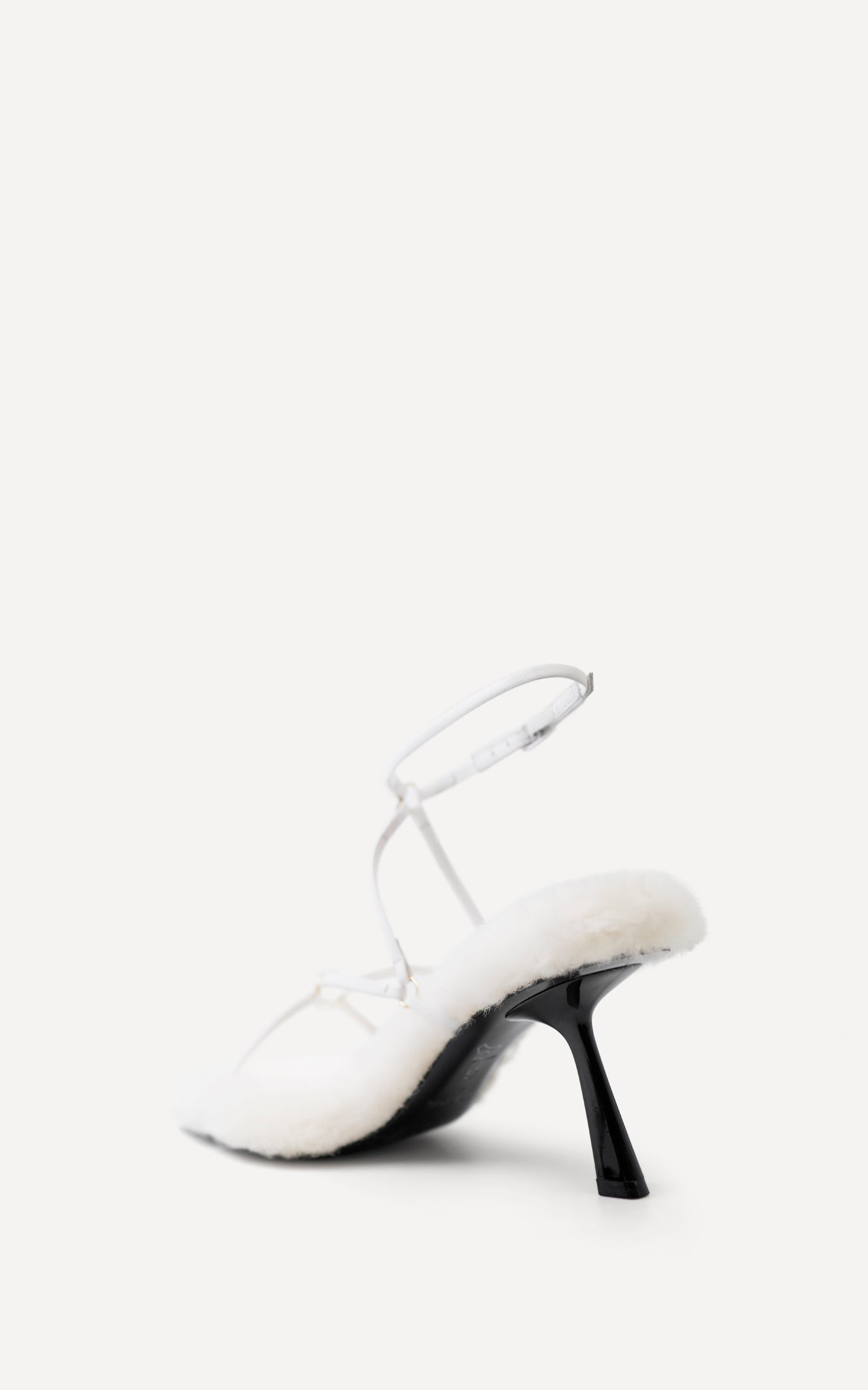 Sissonne 80 Heel | White Shearling