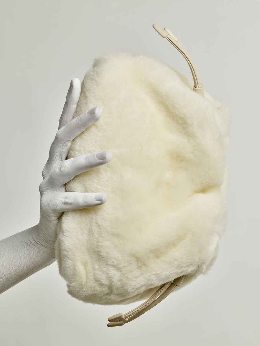 Alexandra Petite Drawstring | Ivory Shearling