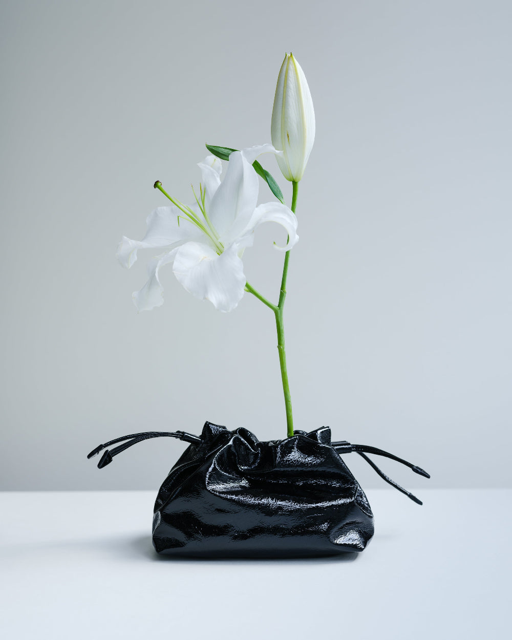 Alexandra Petite Drawstring | Black Crinkle