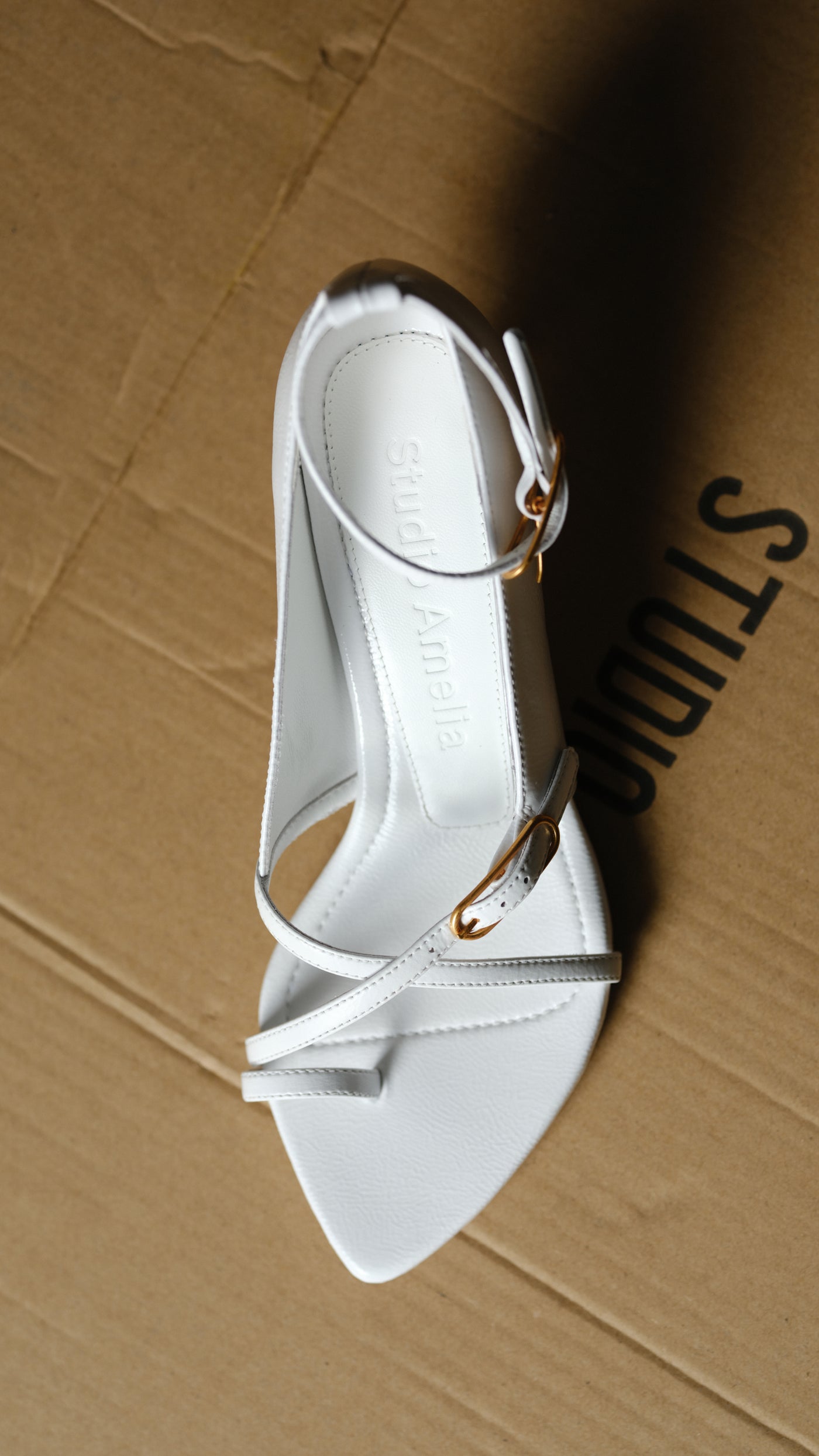 Sabrina 50 Sandal | White