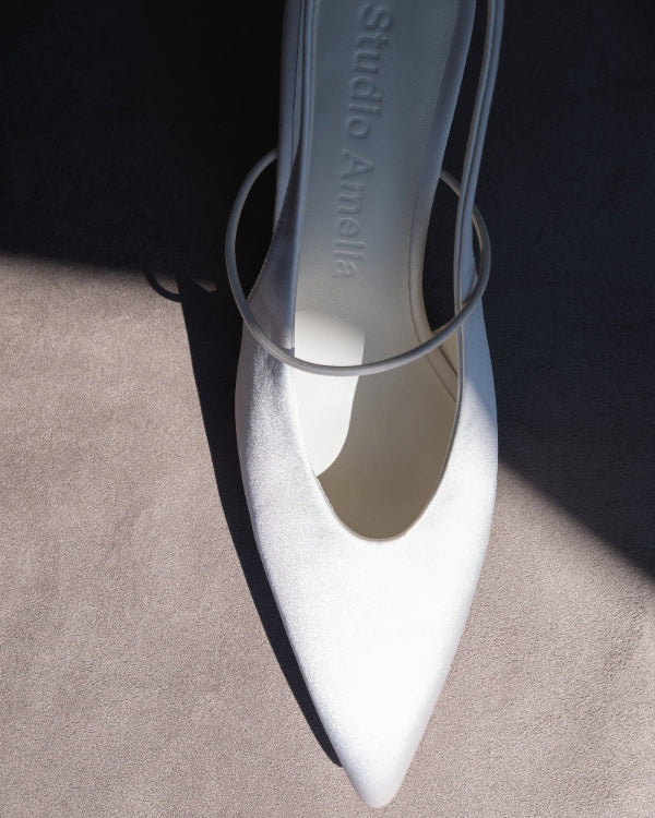 Mignon 90 Heel | White