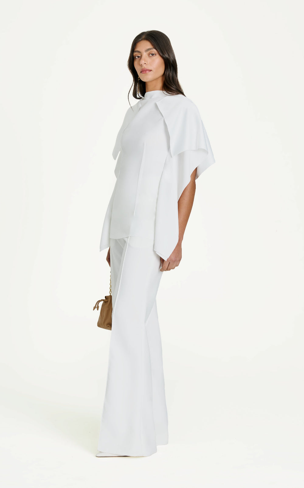 Illusion Winged Top | Ivory