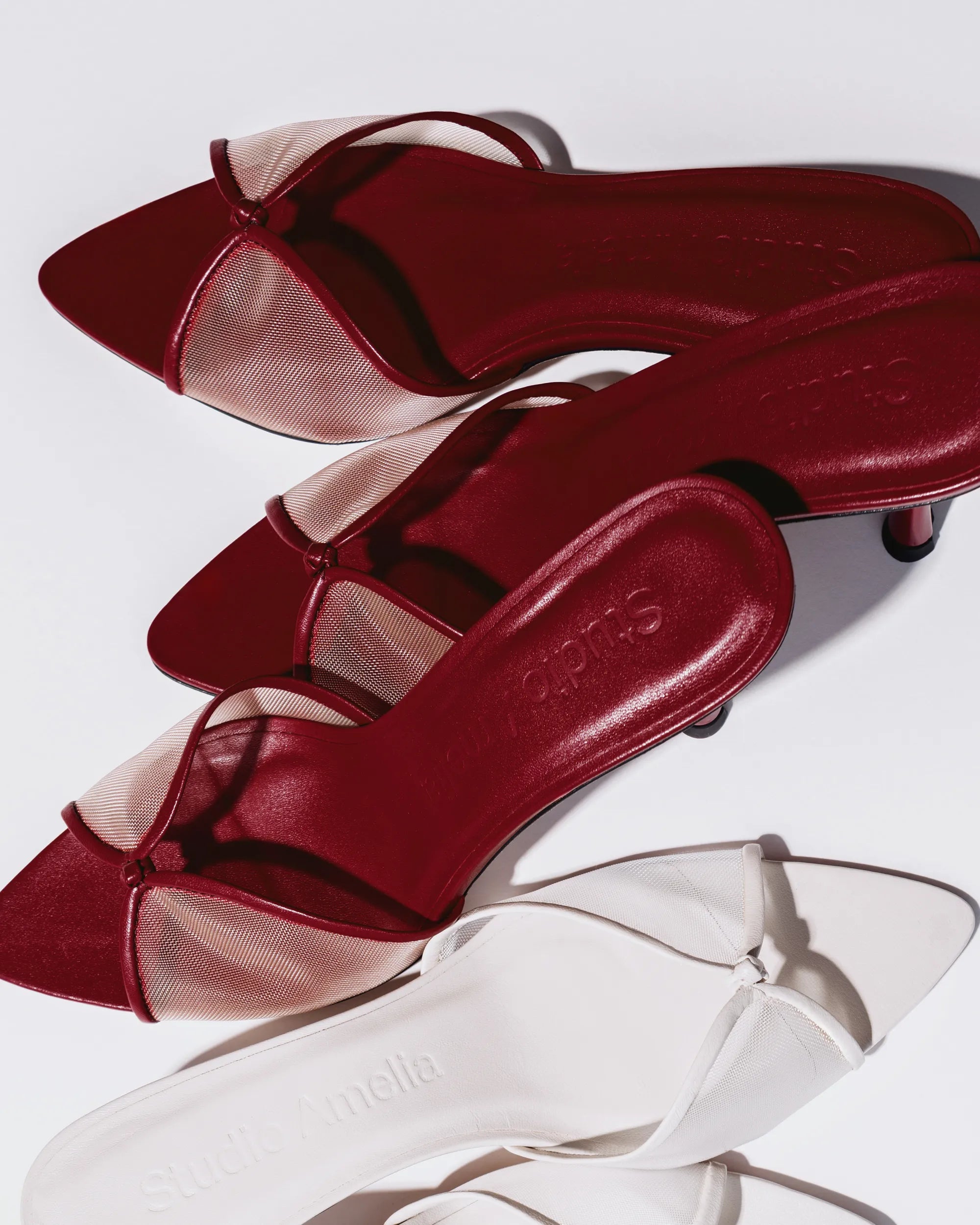 pointed leather sandals by Studio Amelia
