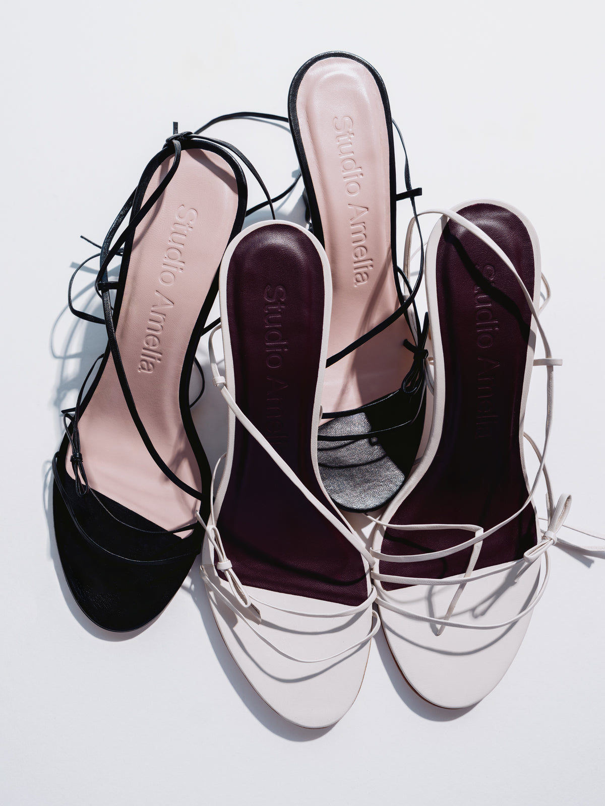 Strappy leather sandals by Studio Amelia