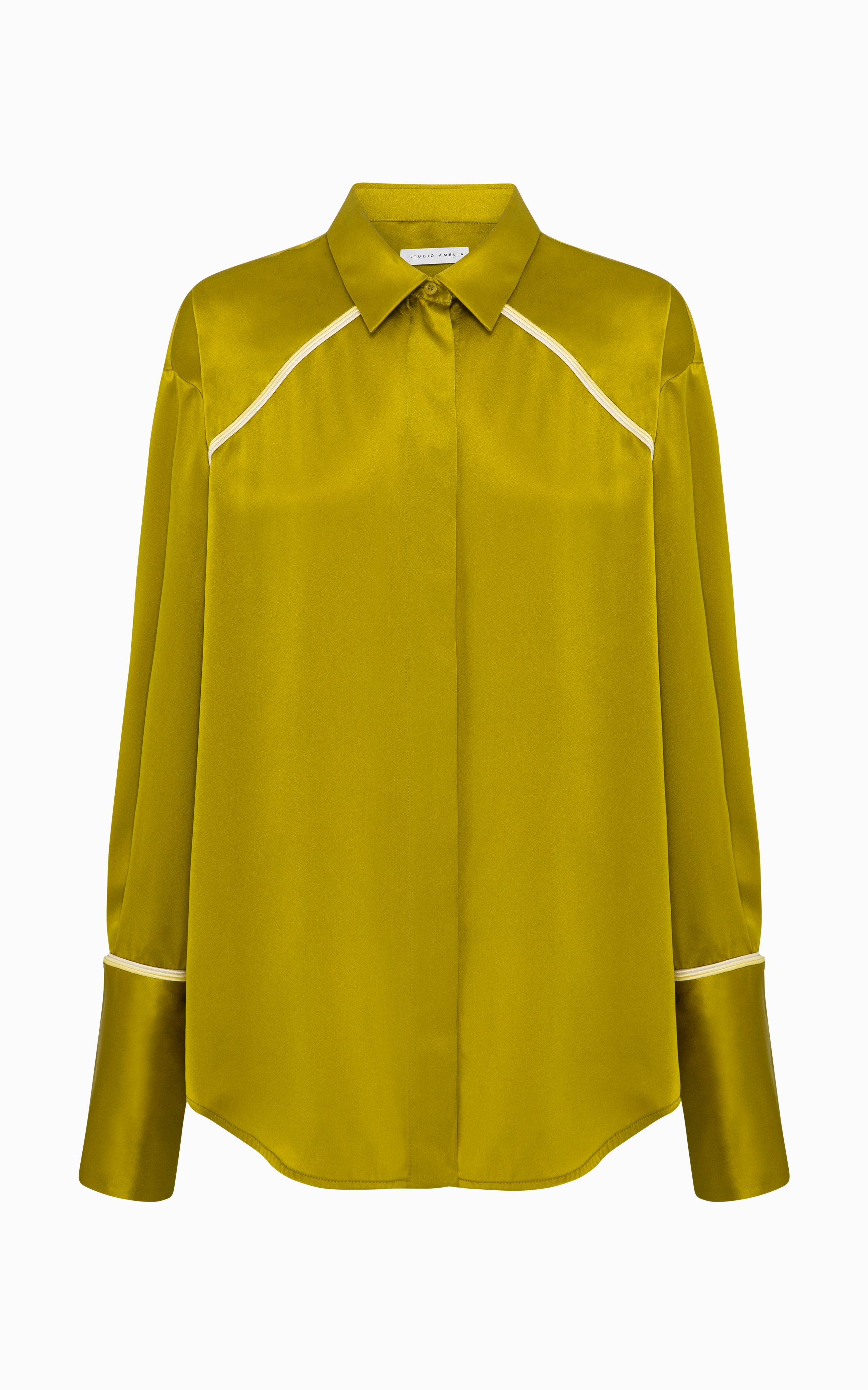 Vespa Piped Shirt | Sulphur