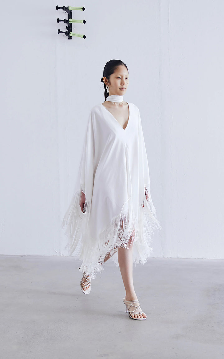 Acropolis Fringed Mini Kaftan